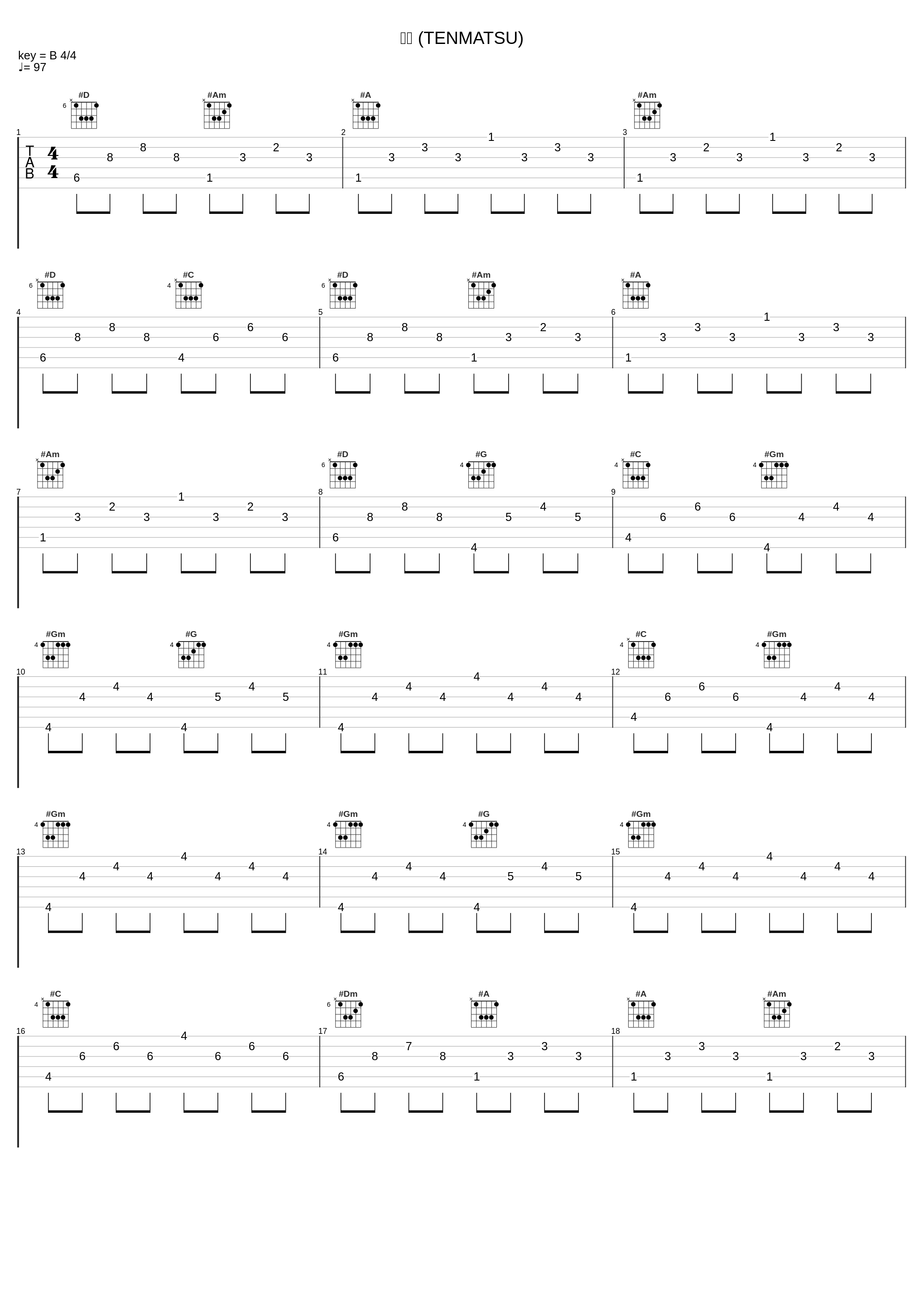 顛末 (TENMATSU)_大野克夫_1