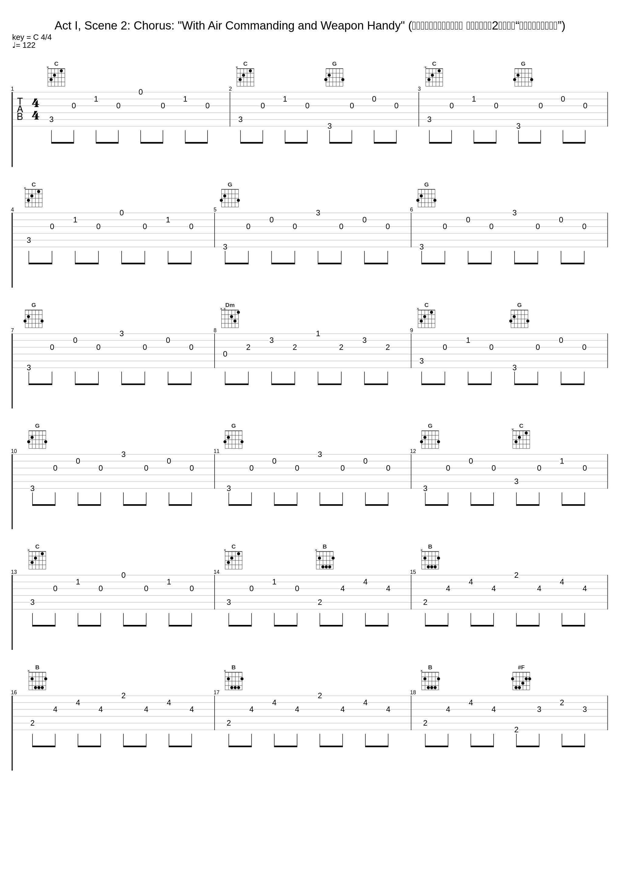 Act I, Scene 2: Chorus: "With Air Commanding and Weapon Handy" (斯特拉文斯基：浪子的历程 第一幕，场景2：合唱：“使用空中指挥和武器”)_Igor Stravinsky_1