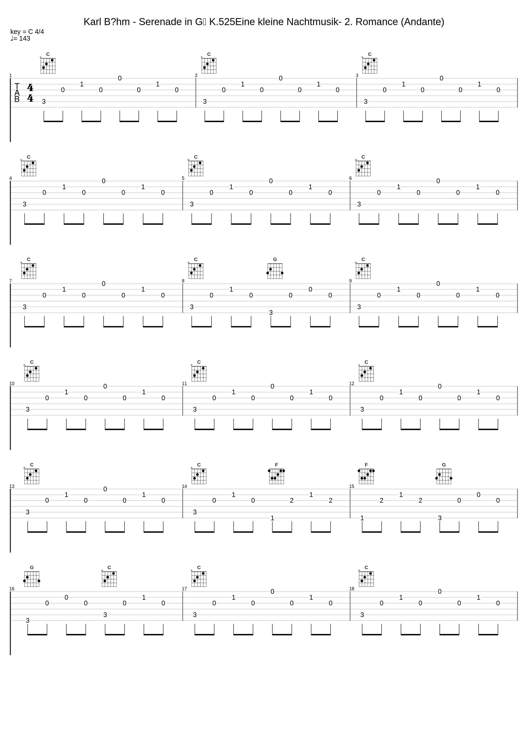 Karl Böhm - Serenade in G， K.525Eine kleine Nachtmusik- 2. Romance (Andante)_胎教音乐_1