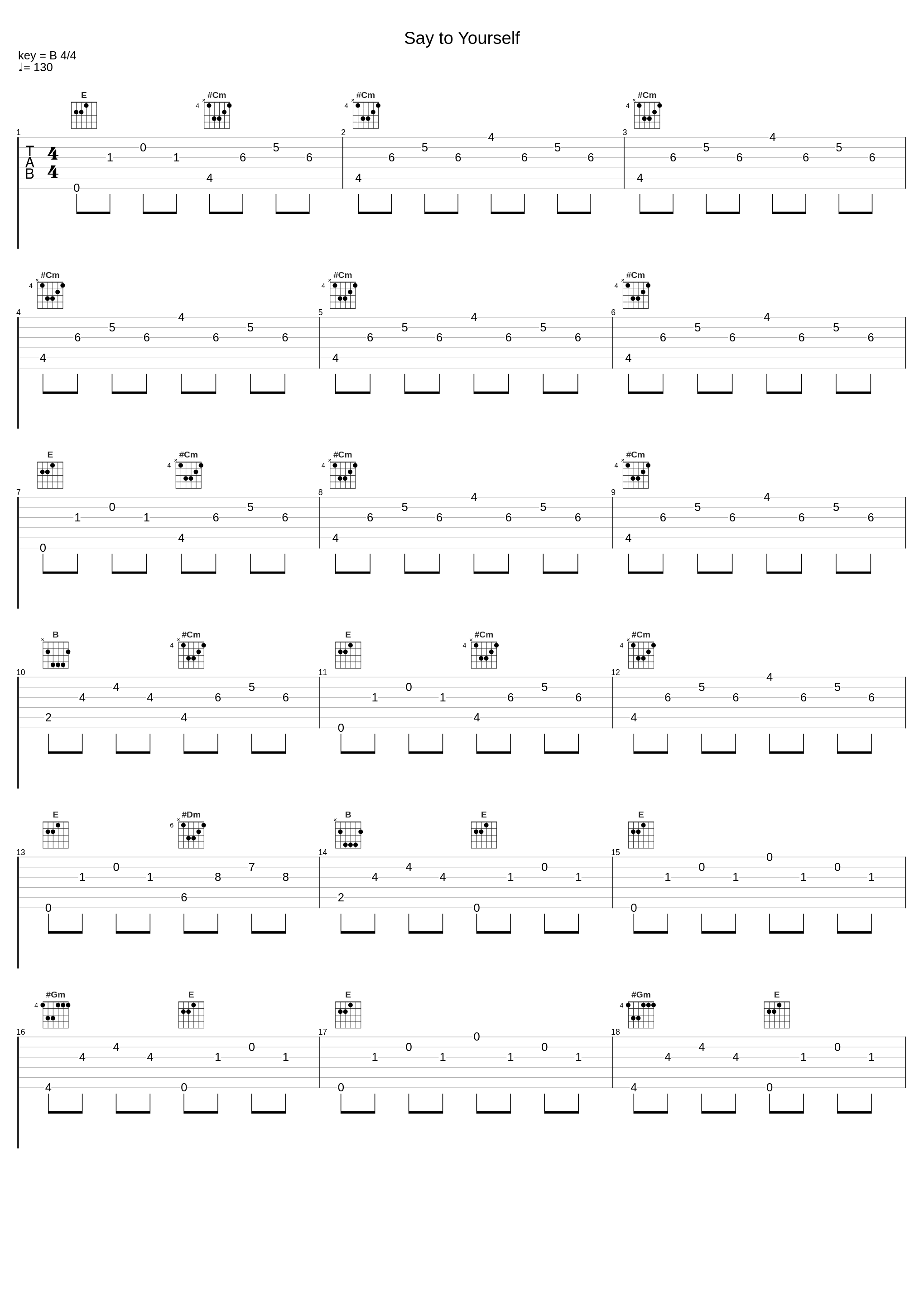 Say to Yourself_4 Tones,潘越云_1