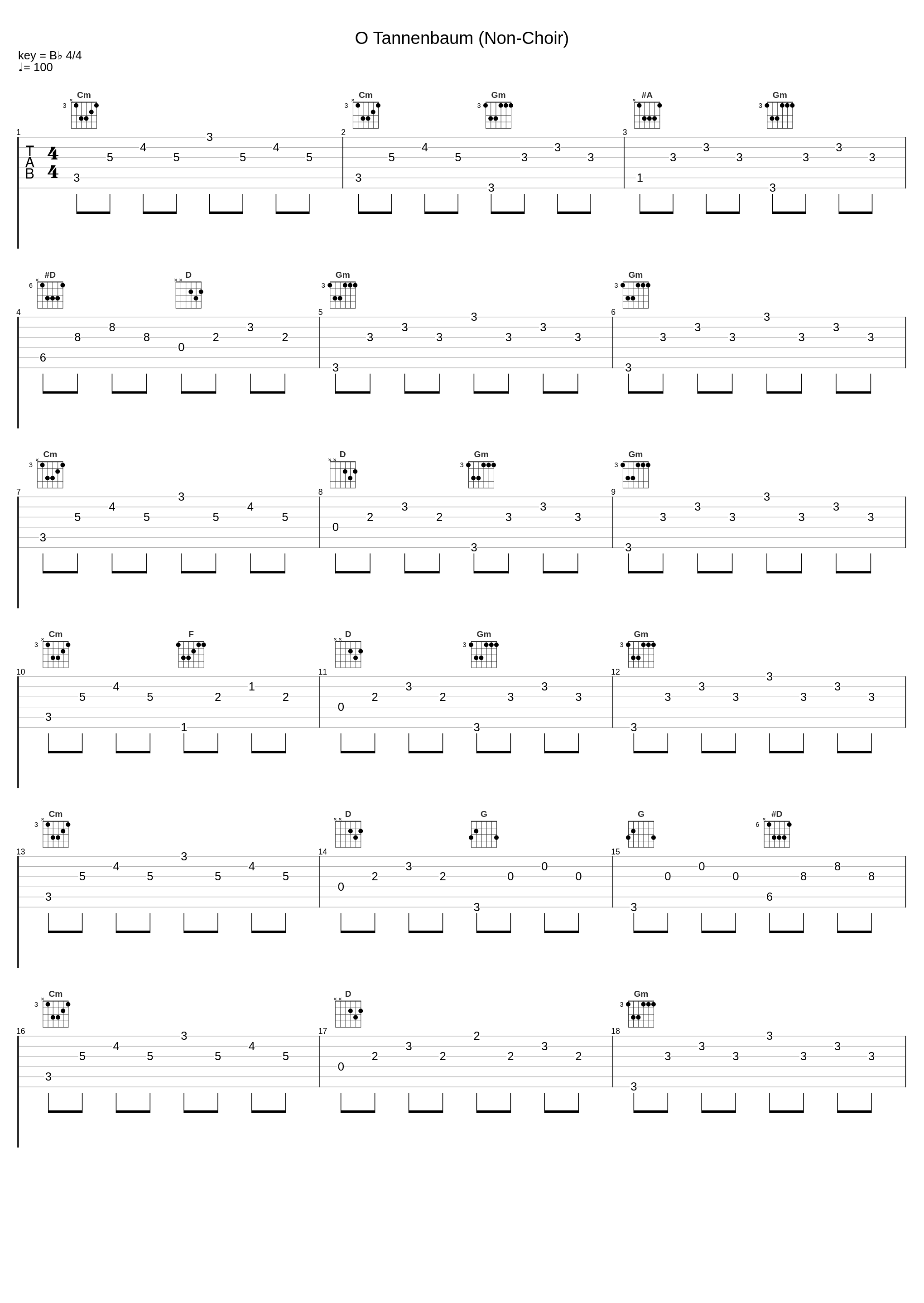 O Tannenbaum (Non-Choir)_Position Music_1