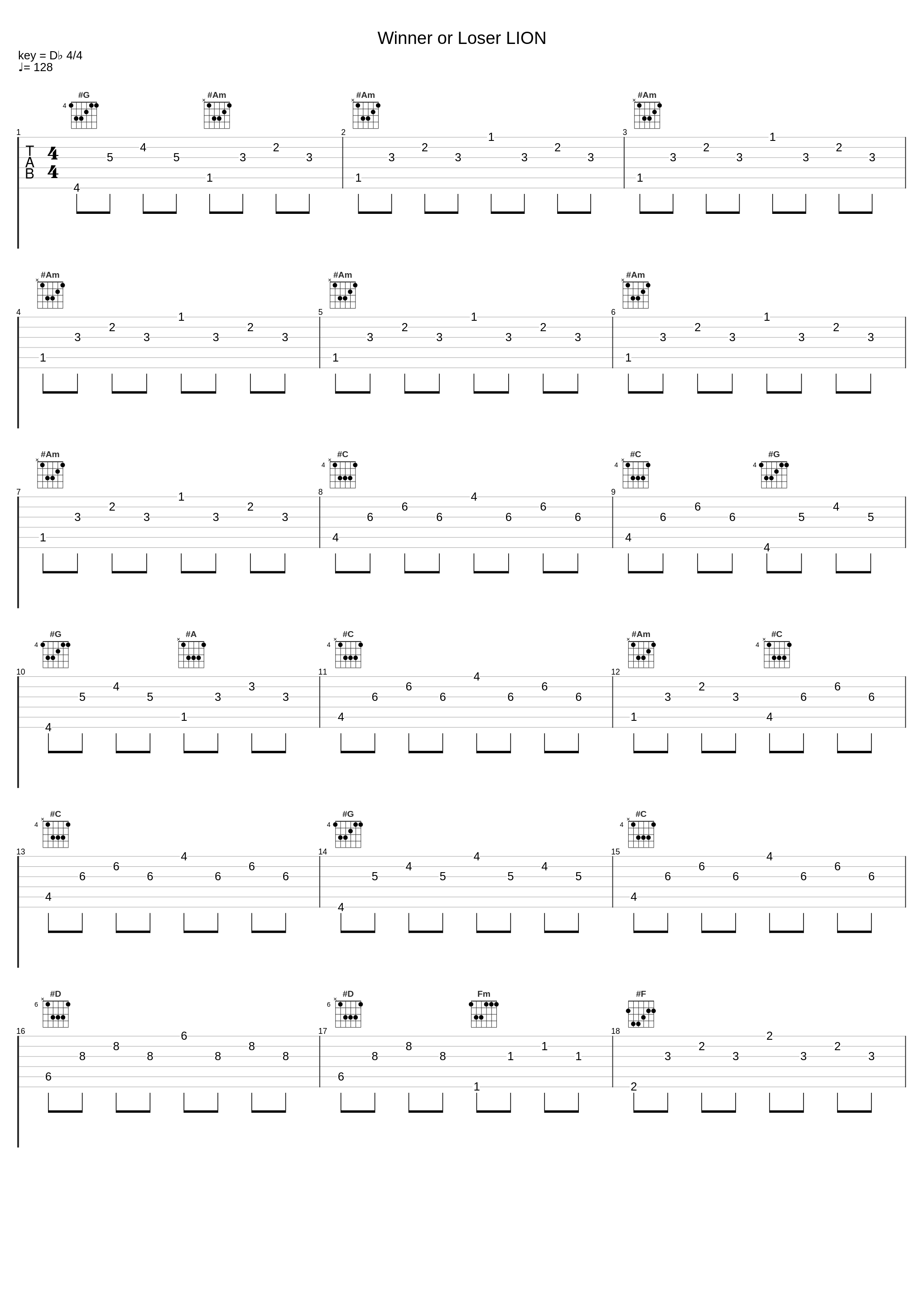 Winner or Loser  LION_西田剛,比山貴咏史,高尾直樹,岩崎元是_1