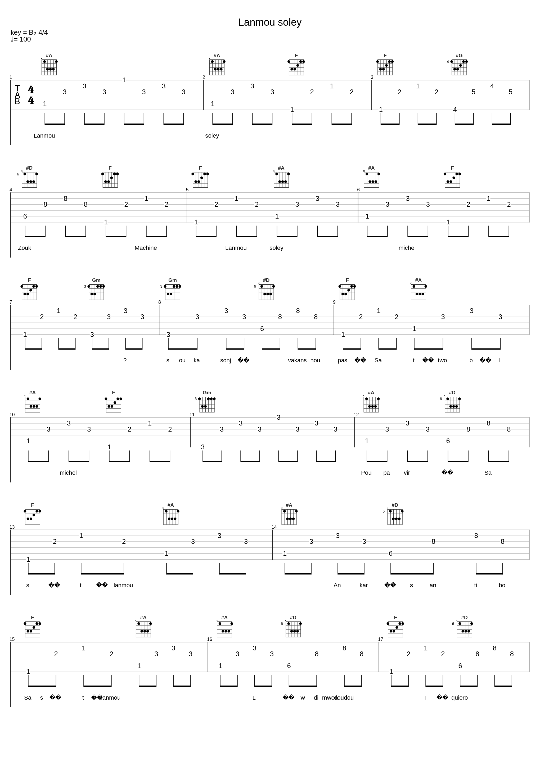 Lanmou soley_Zouk Machine_1