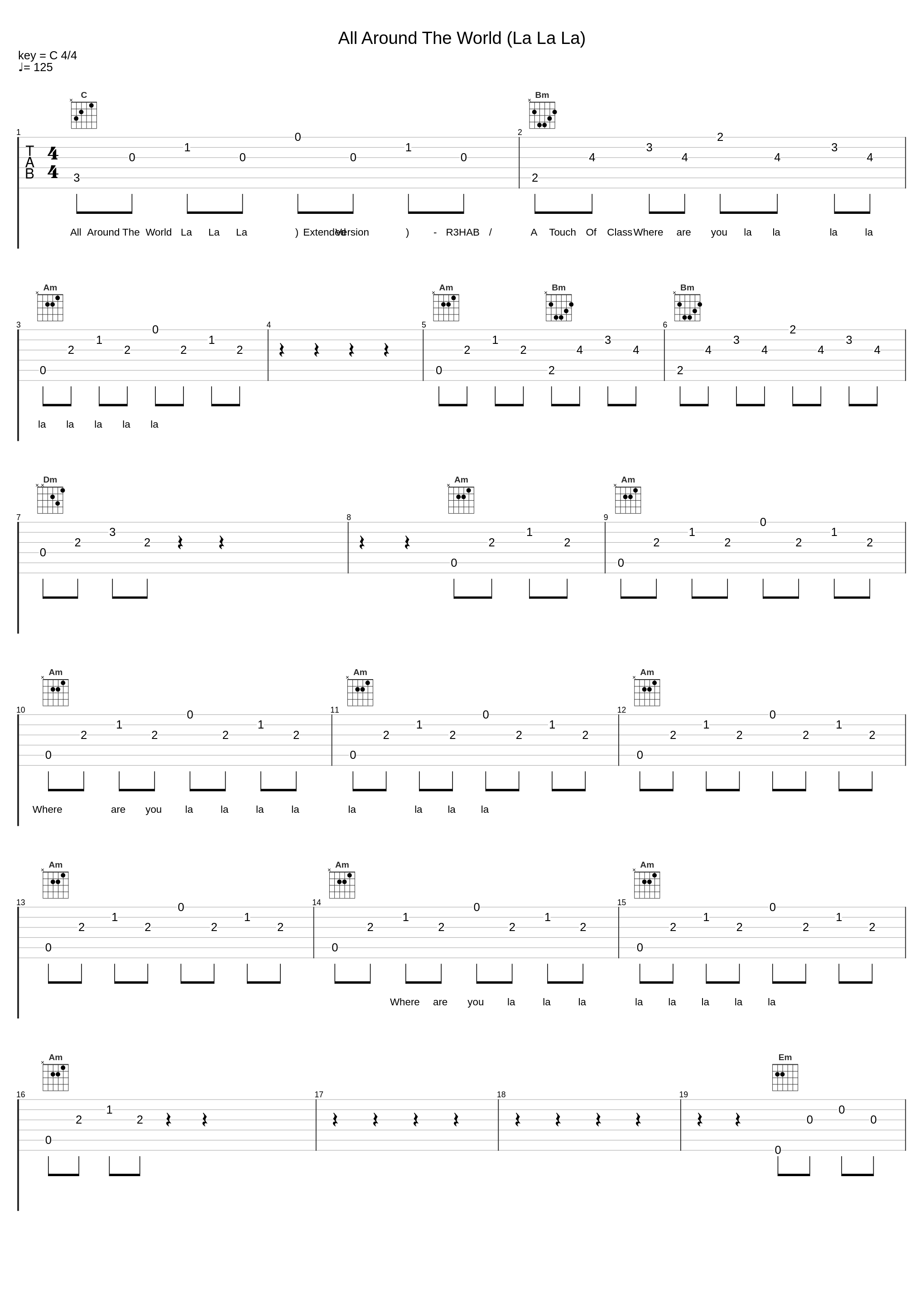 All Around The World (La La La)_R3HAB,A Touch Of Class_1