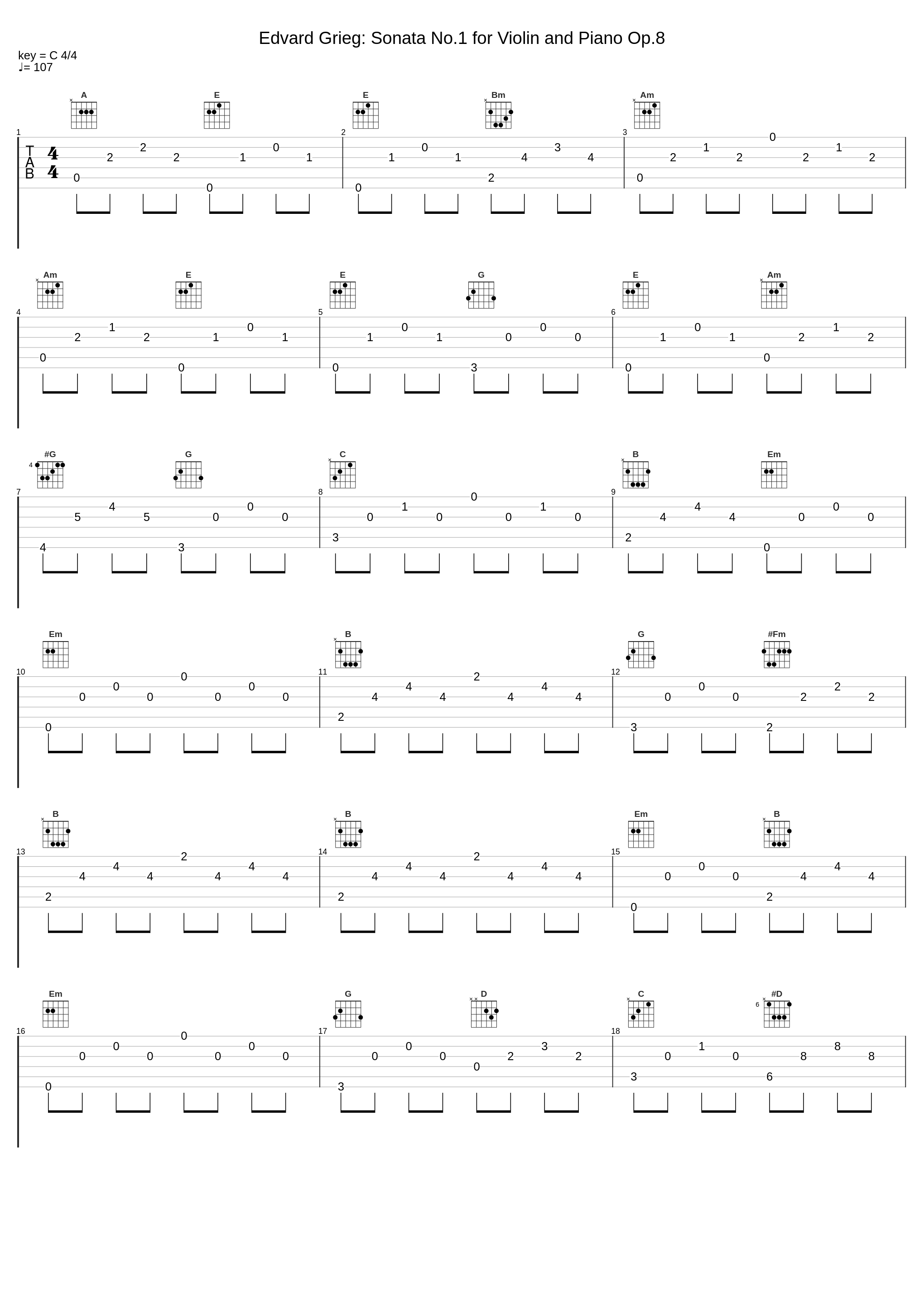 Edvard Grieg: Sonata No.1 for Violin and Piano Op.8_Edvard Grieg_1