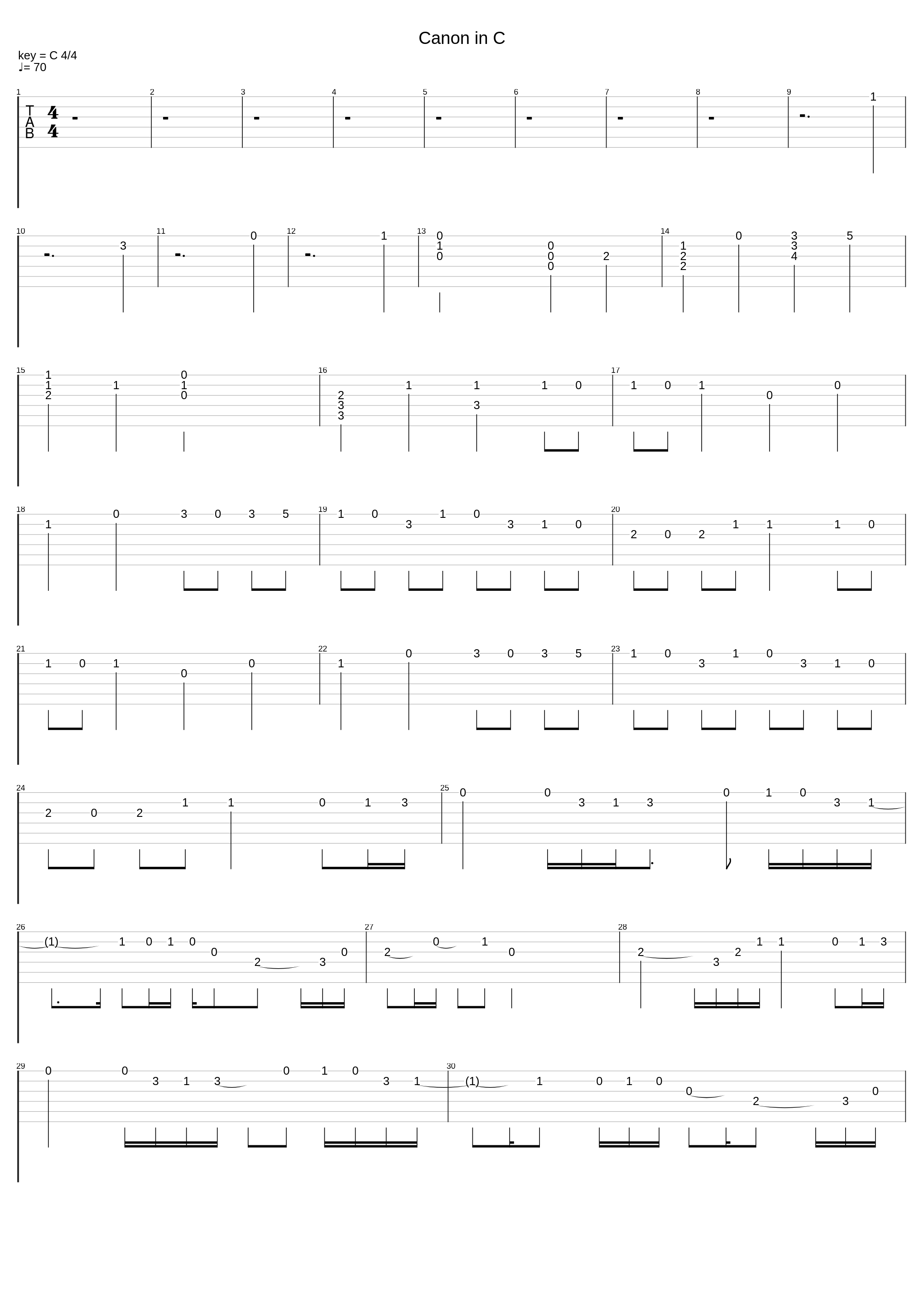 Canon In C_Johann Pachelbel_1