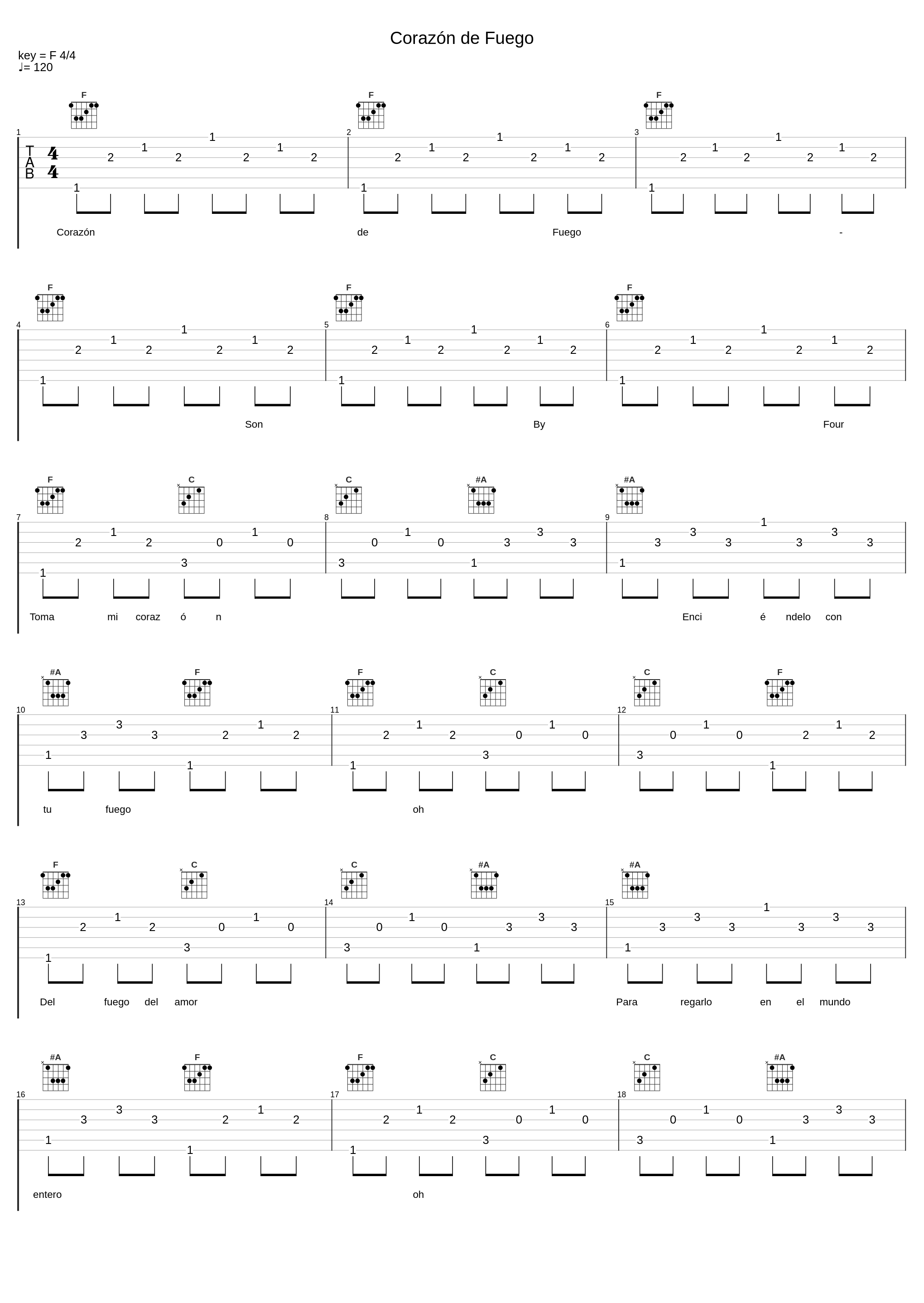 Corazón de Fuego_Son By Four_1