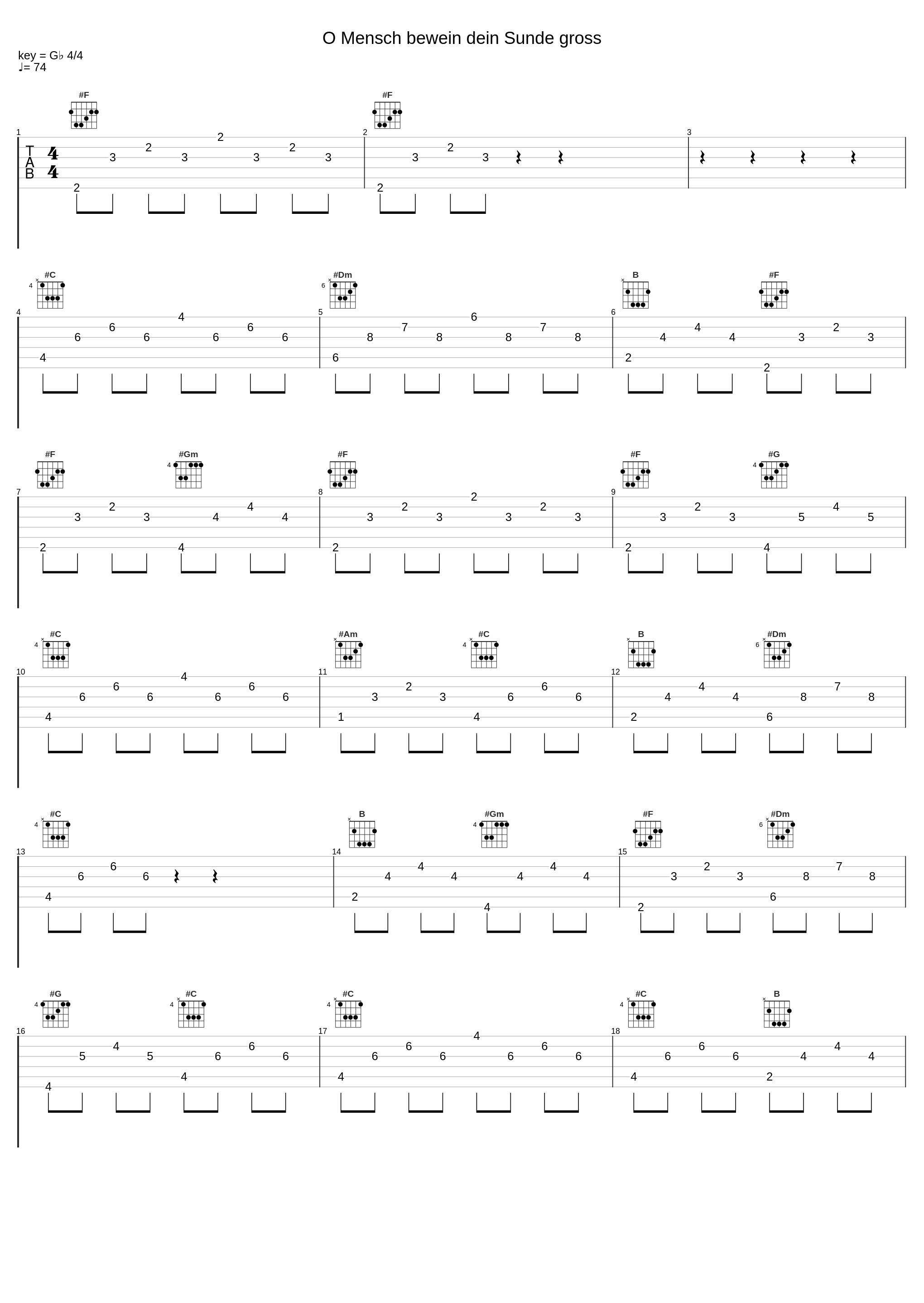 O Mensch bewein dein Sunde gross_Joseph Payne,Johann Pachelbel_1