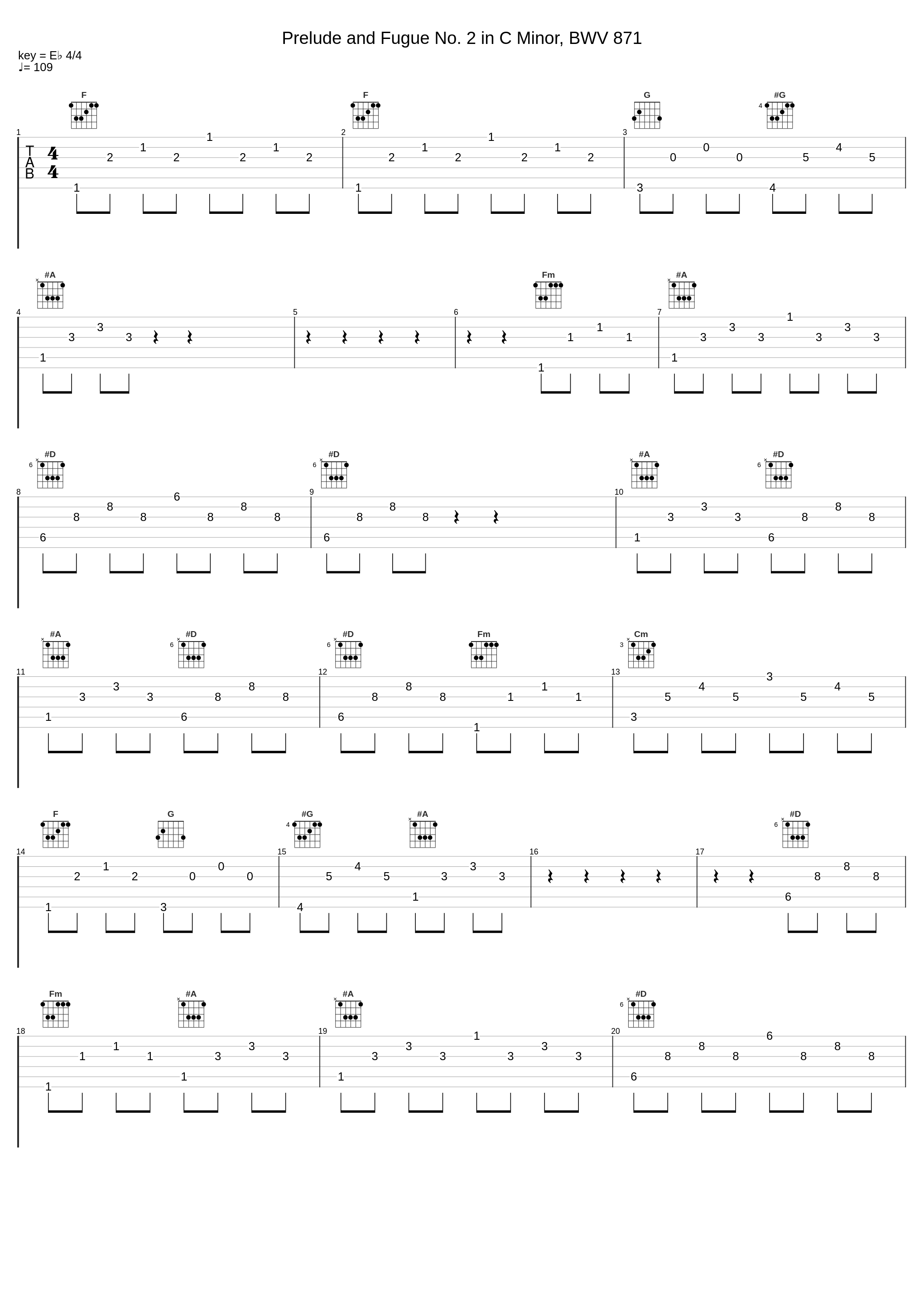 Prelude and Fugue No. 2 in C Minor, BWV 871_Jörg Demus_1