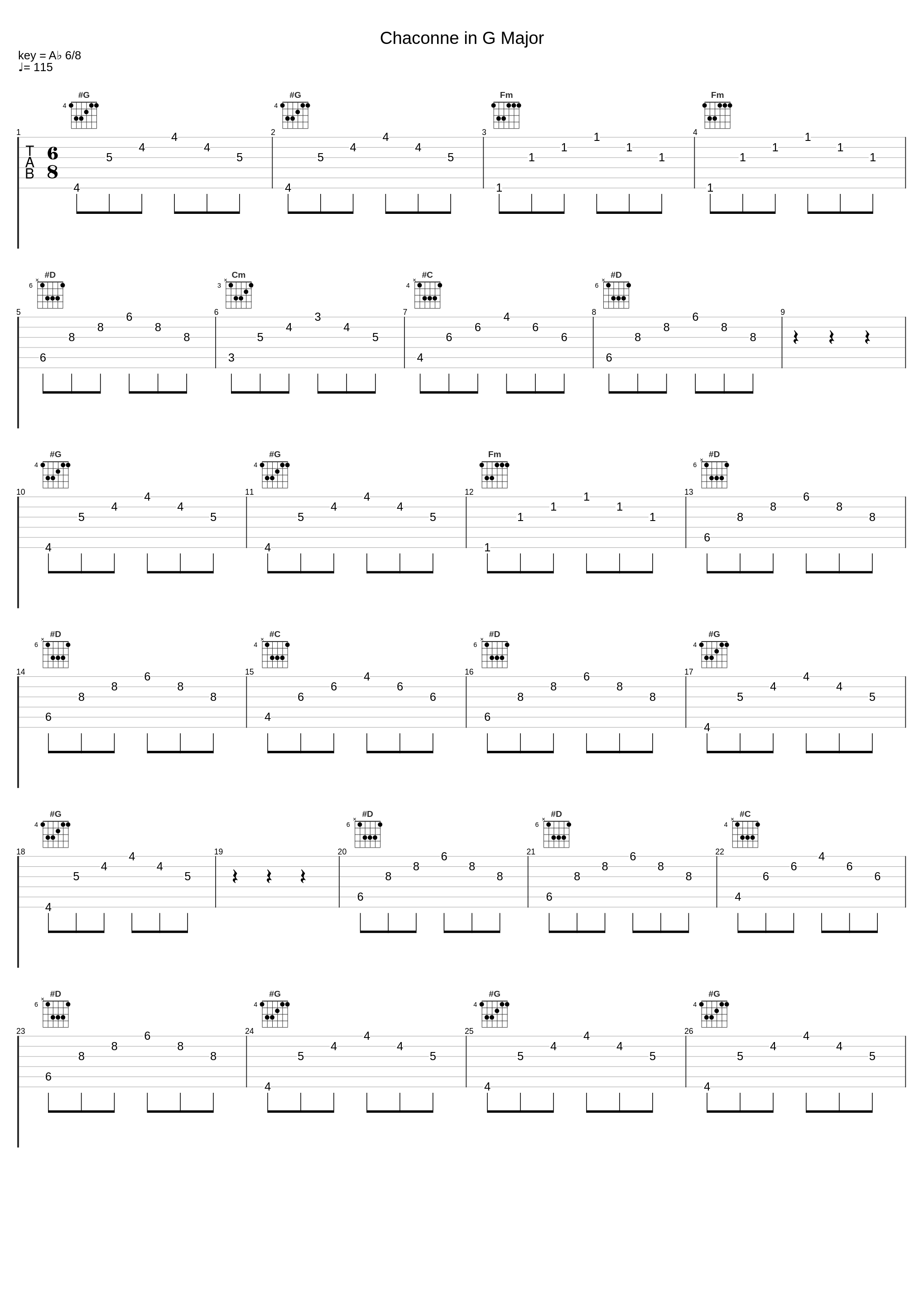 Chaconne in G Major_Jürgen Essl,Johann Pachelbel_1