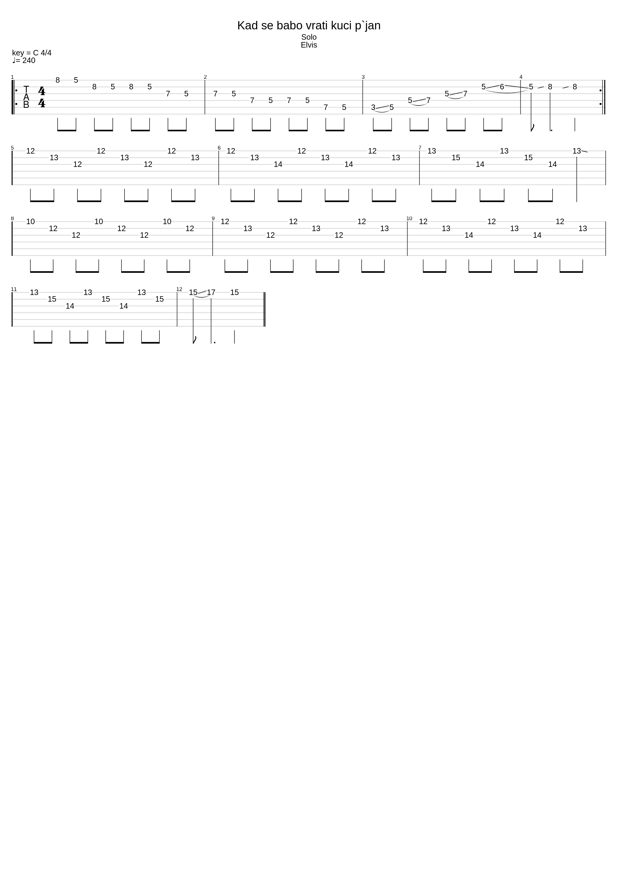 Kad Se Babo Vrati Kuci Pijan_Elvis J Kurtovic_1