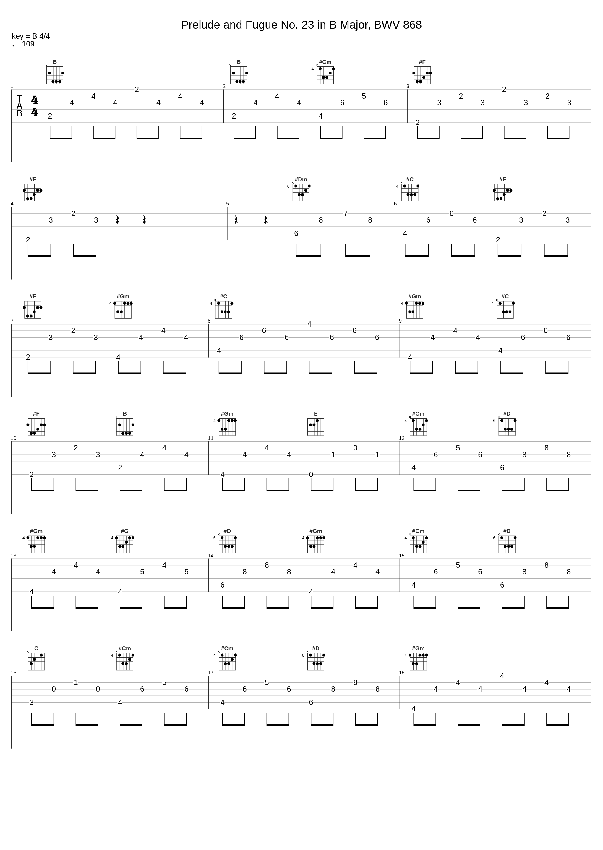 Prelude and Fugue No. 23 in B Major, BWV 868_Jörg Demus_1