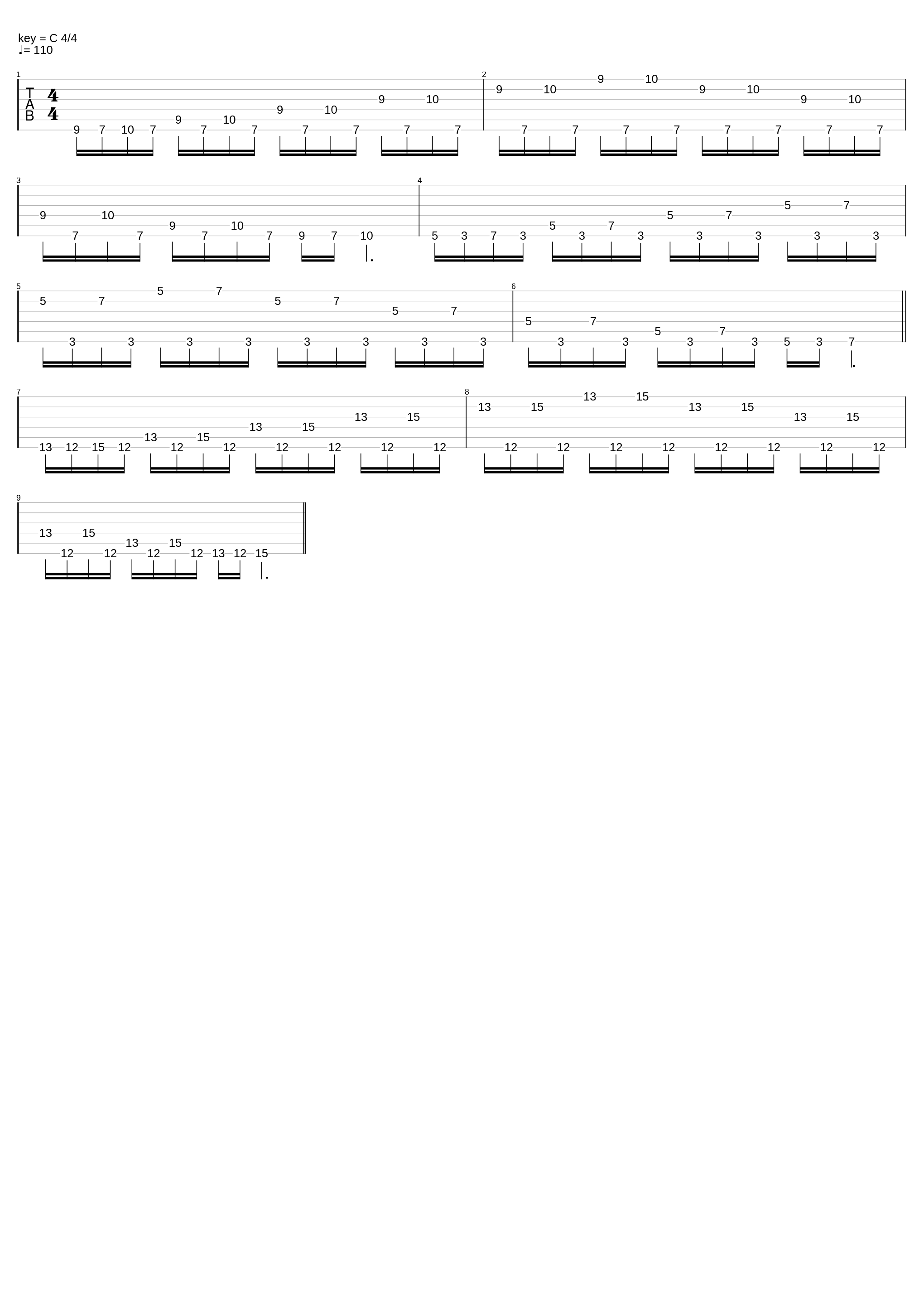 Downpicking Exercises (Hownowcentaur)_Guitar Exercises_1