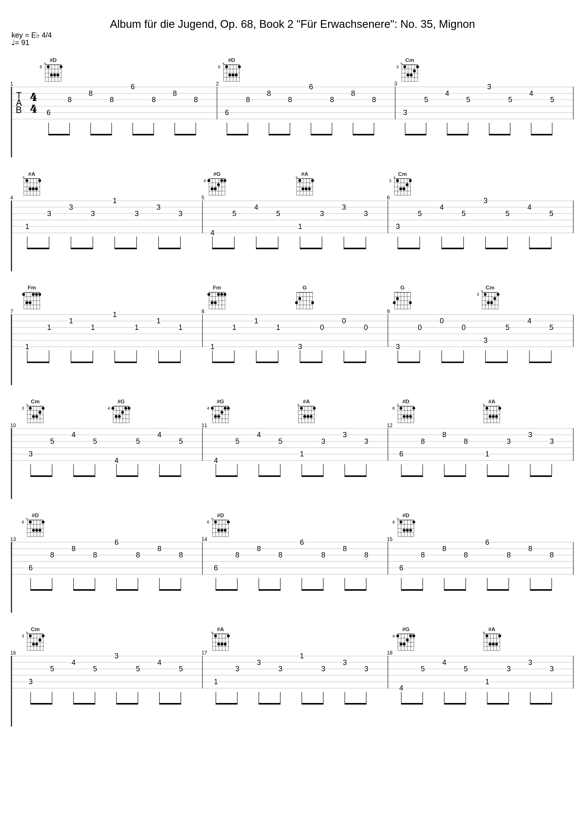 Album für die Jugend, Op. 68, Book 2 "Für Erwachsenere": No. 35, Mignon_Jörg Demus_1