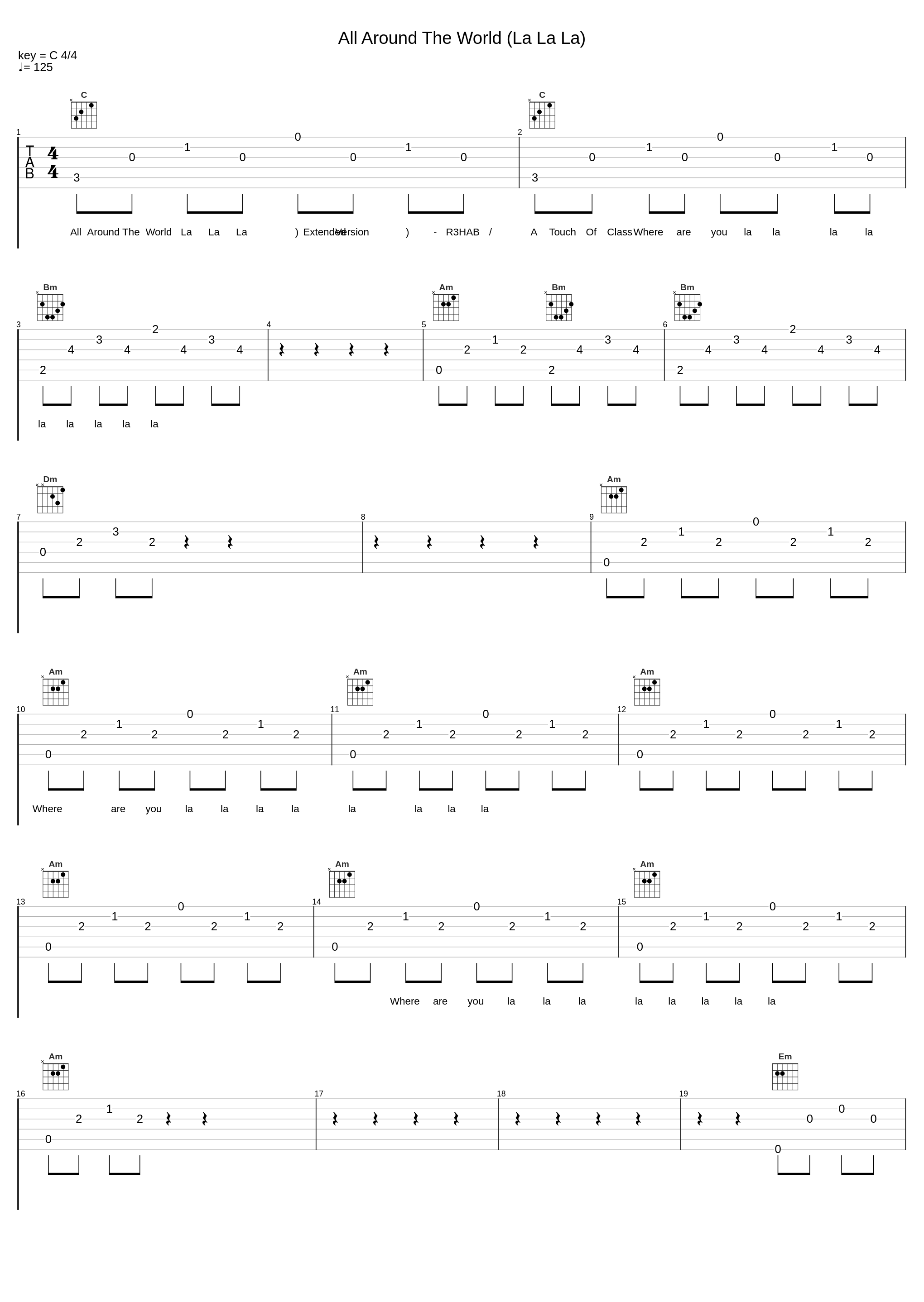 All Around The World (La La La)_R3HAB,A Touch Of Class_1