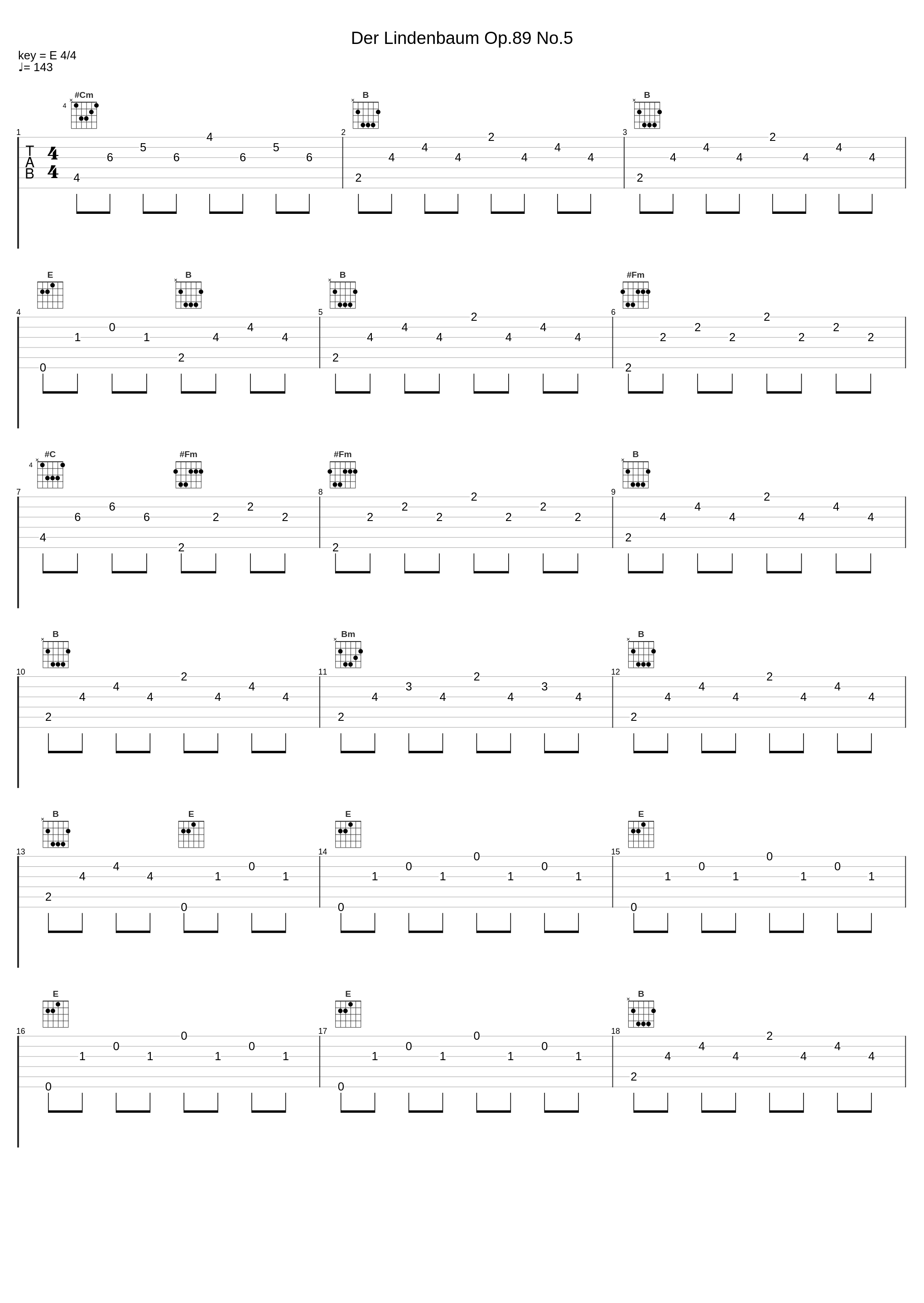 Der Lindenbaum Op.89 No.5_Josef Lhevinne,Igor Stravinsky_1