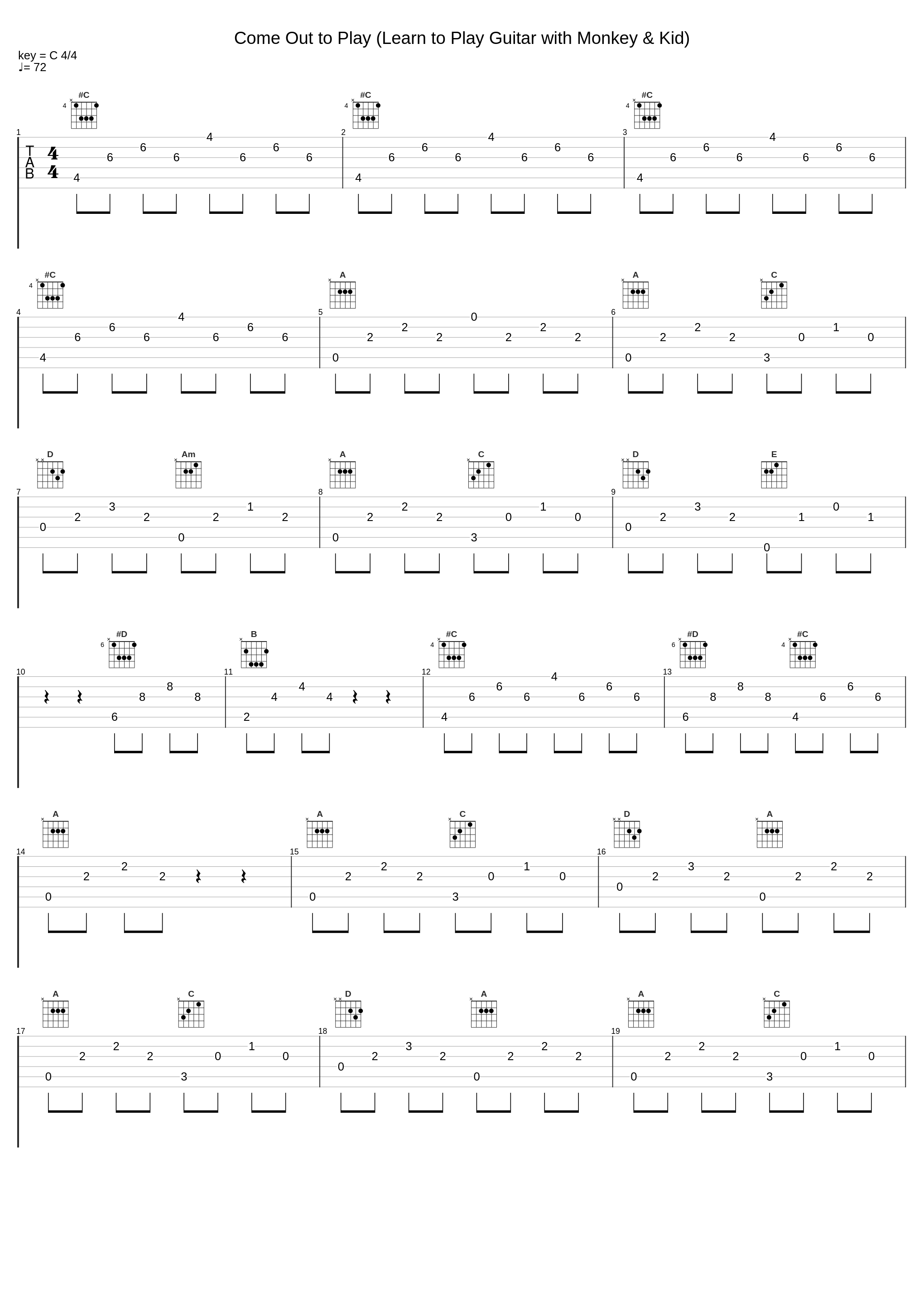 Come Out to Play (Learn to Play Guitar with Monkey & Kid)_The Adicts_1
