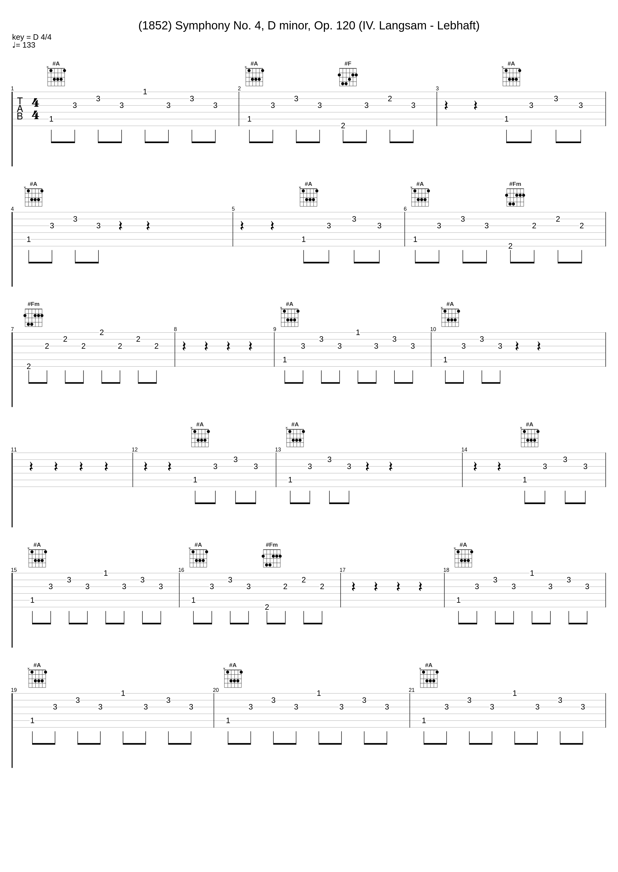 (1852) Symphony No. 4, D minor, Op. 120 (IV. Langsam - Lebhaft)_Robert Schumann_1