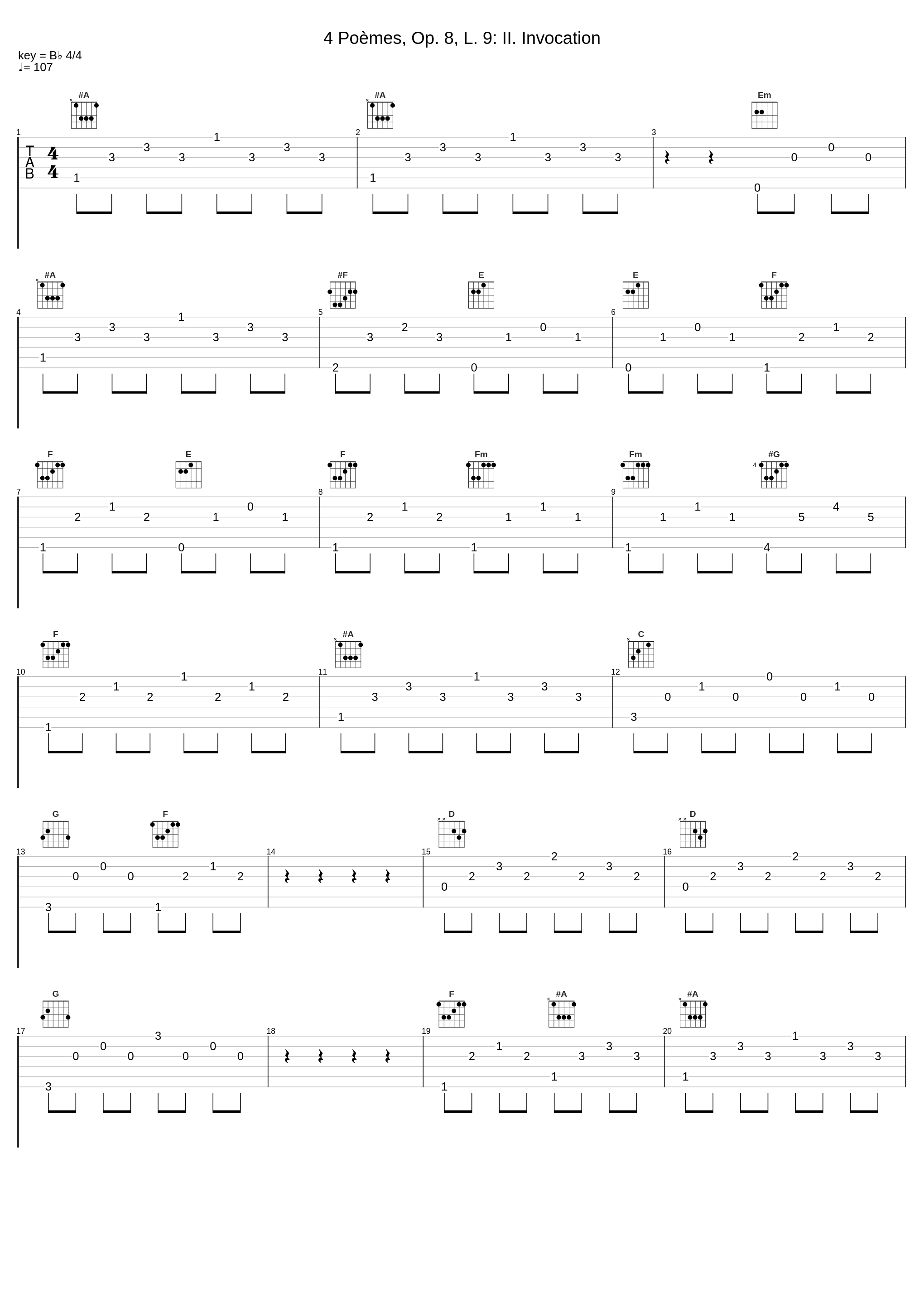 4 Poèmes, Op. 8, L. 9: II. Invocation_Claire Croiza,Albert Roussel_1