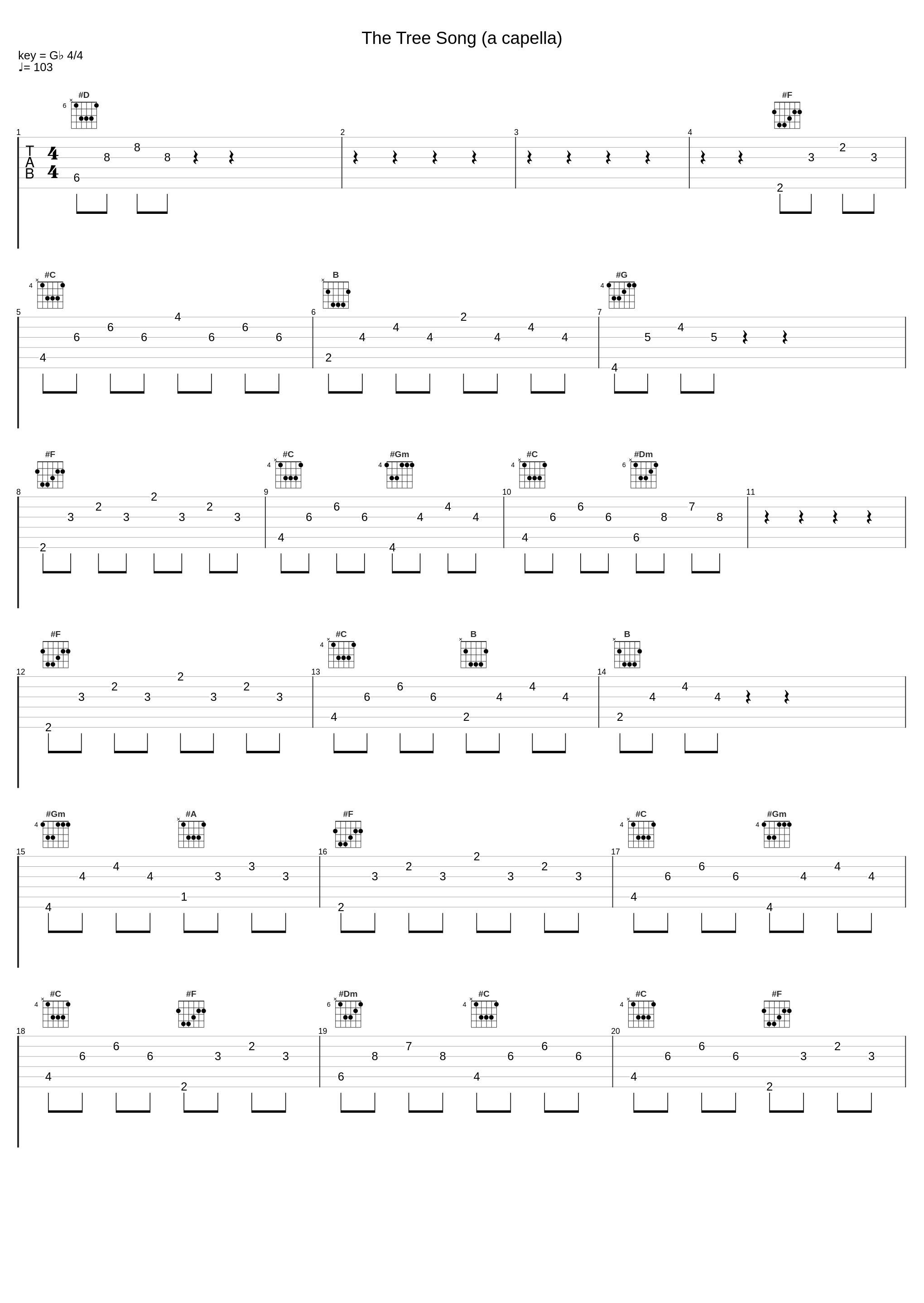 The Tree Song (a capella)_吉田潔_1