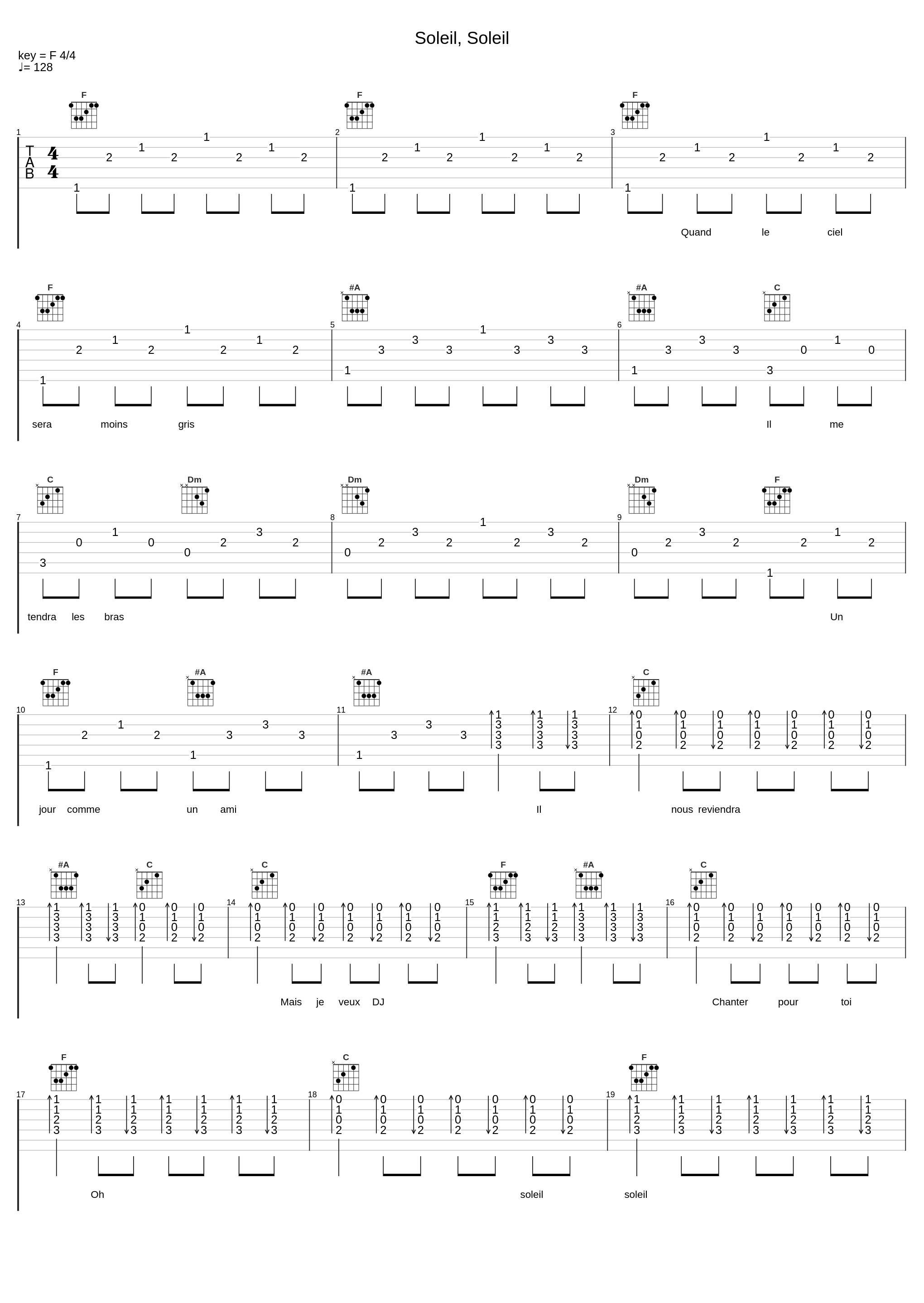 Soleil, Soleil_Nana Mouskouri_1