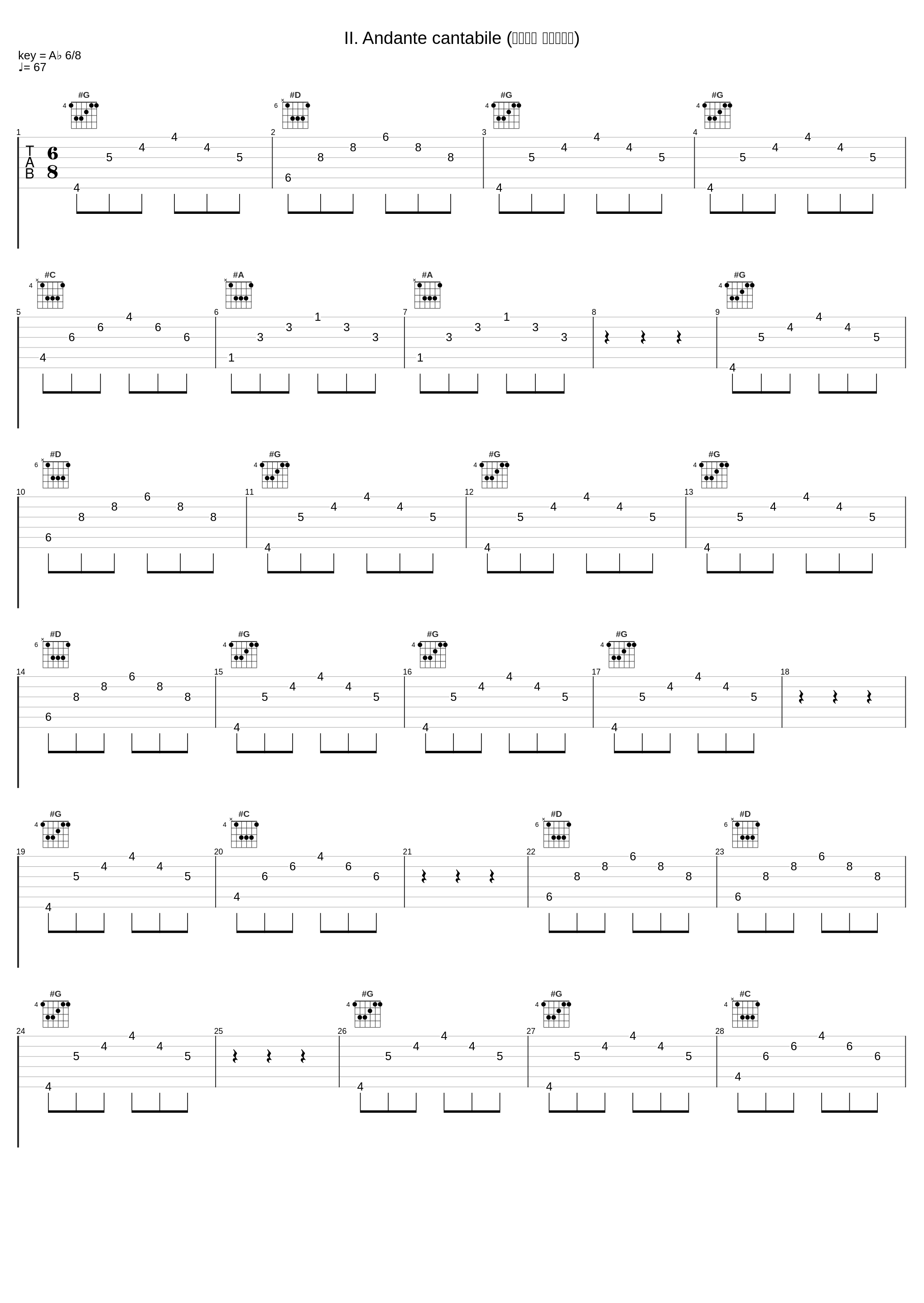 II. Andante cantabile (第二乐章 如歌的行板)_Maurice André_1