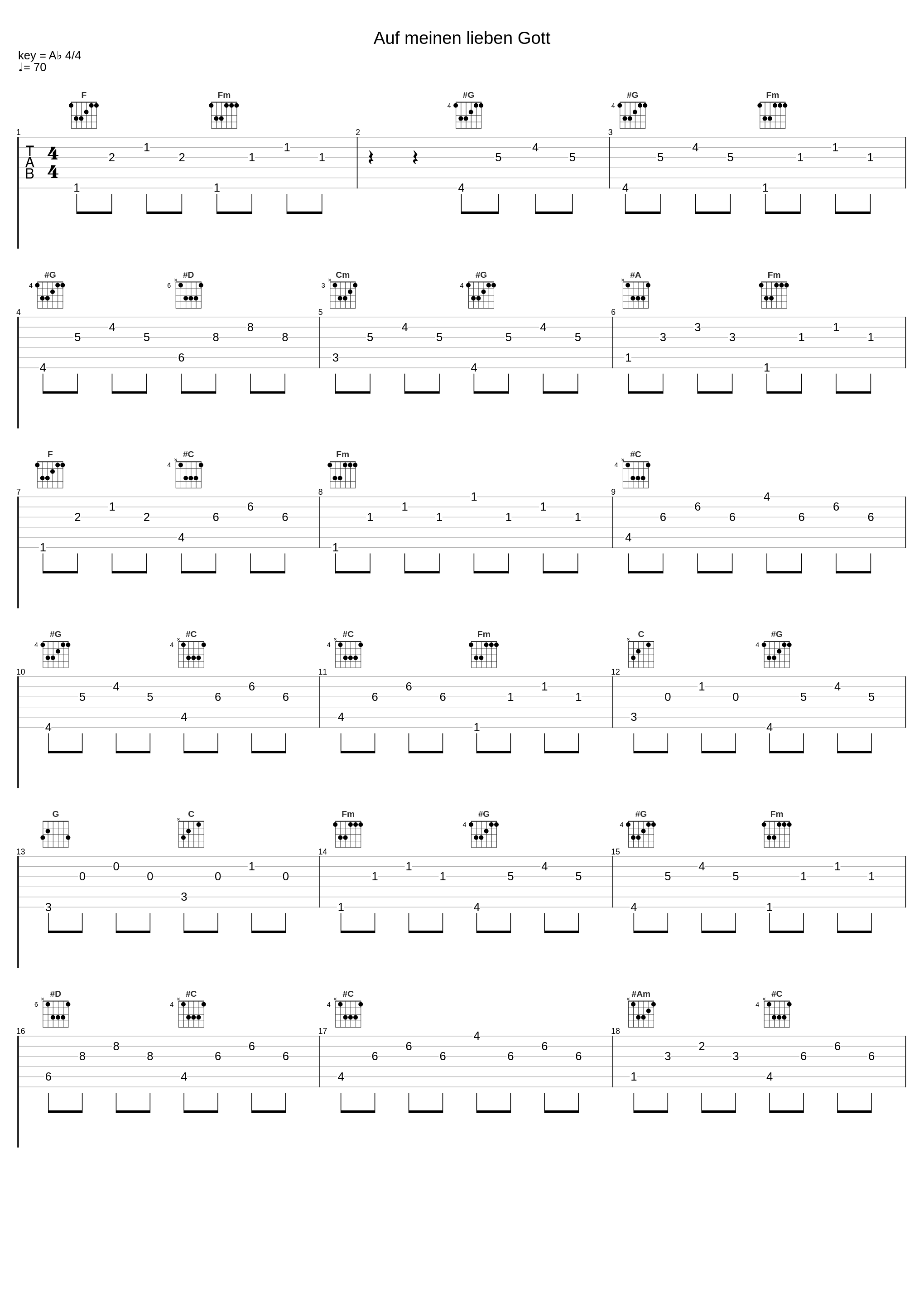 Auf meinen lieben Gott_Joseph Payne,Johann Pachelbel_1