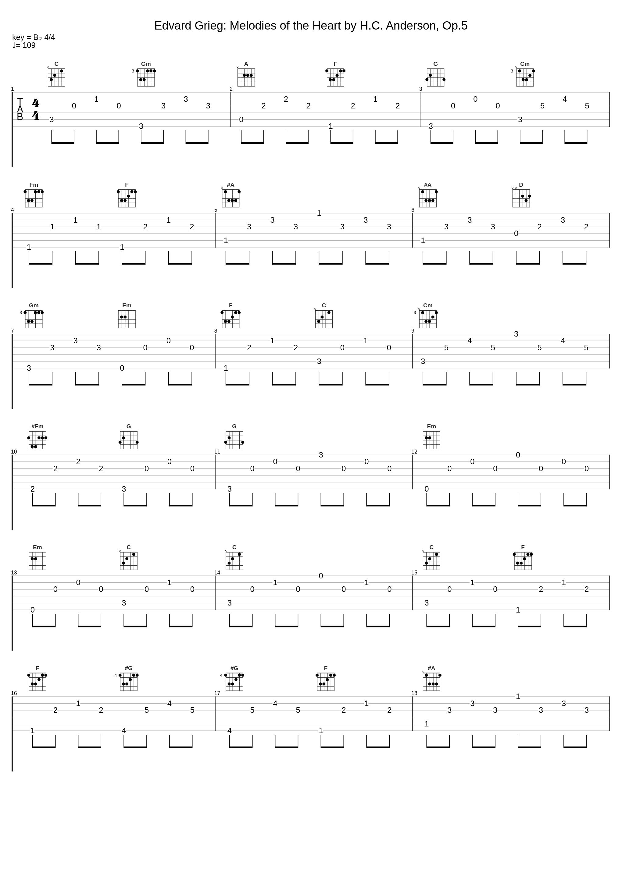 Edvard Grieg: Melodies of the Heart by H.C. Anderson, Op.5_Edvard Grieg_1