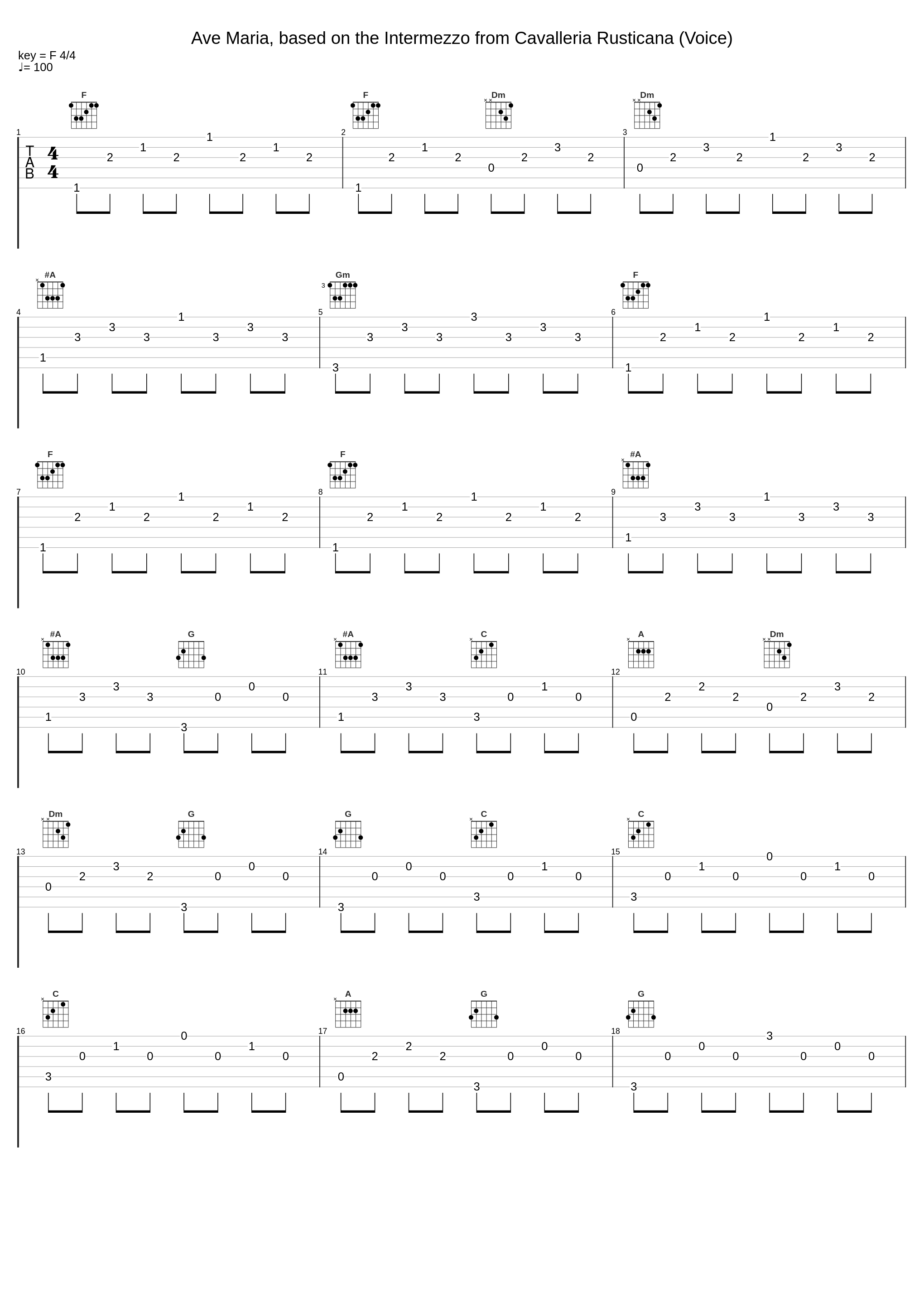 Ave Maria, based on the Intermezzo from Cavalleria Rusticana (Voice)_Robert Sadin,Pietro Mascagni_1