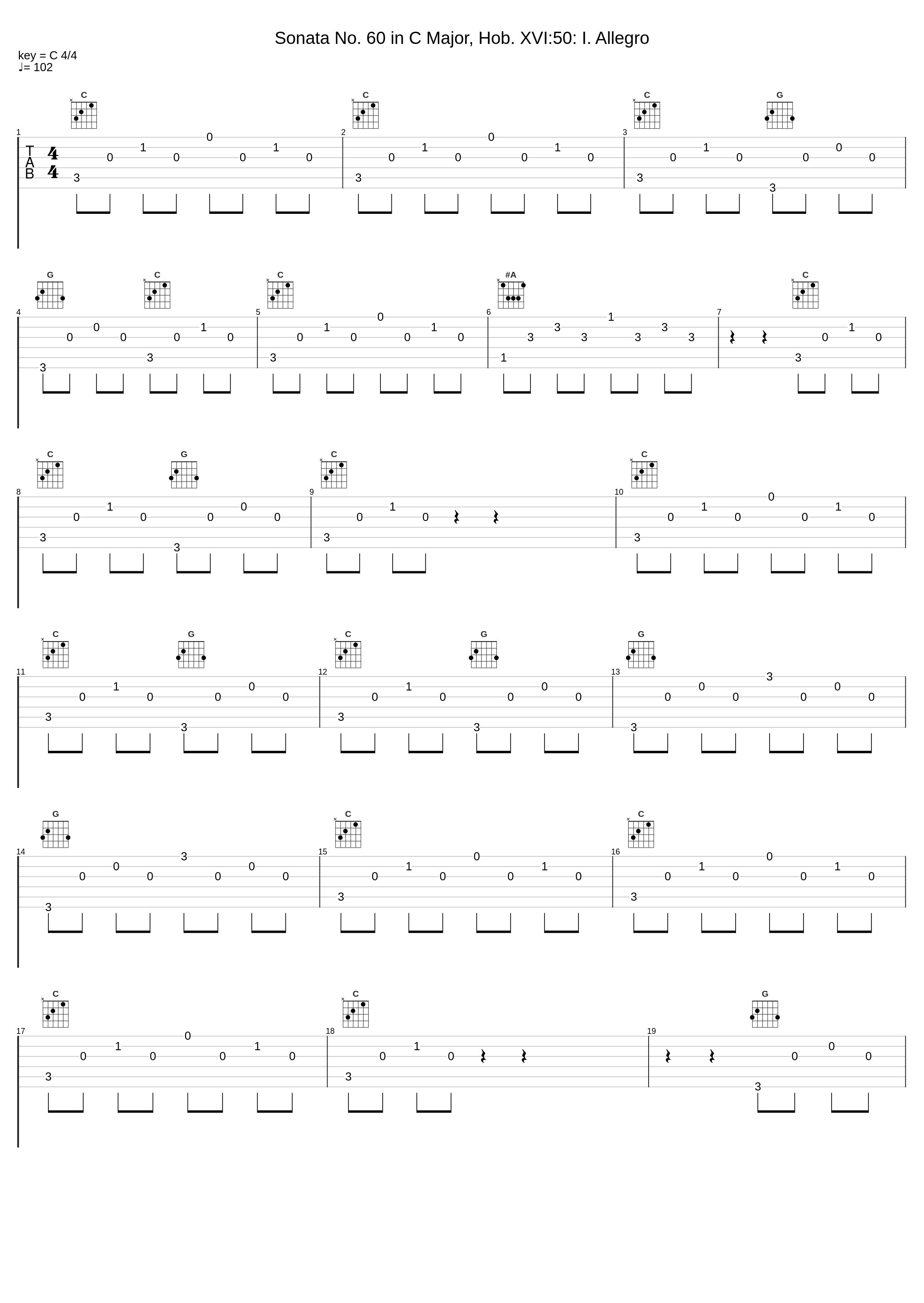 Sonata No. 60 in C Major, Hob. XVI:50: I. Allegro_Gottlieb Wallisch,Joseph Haydn_1