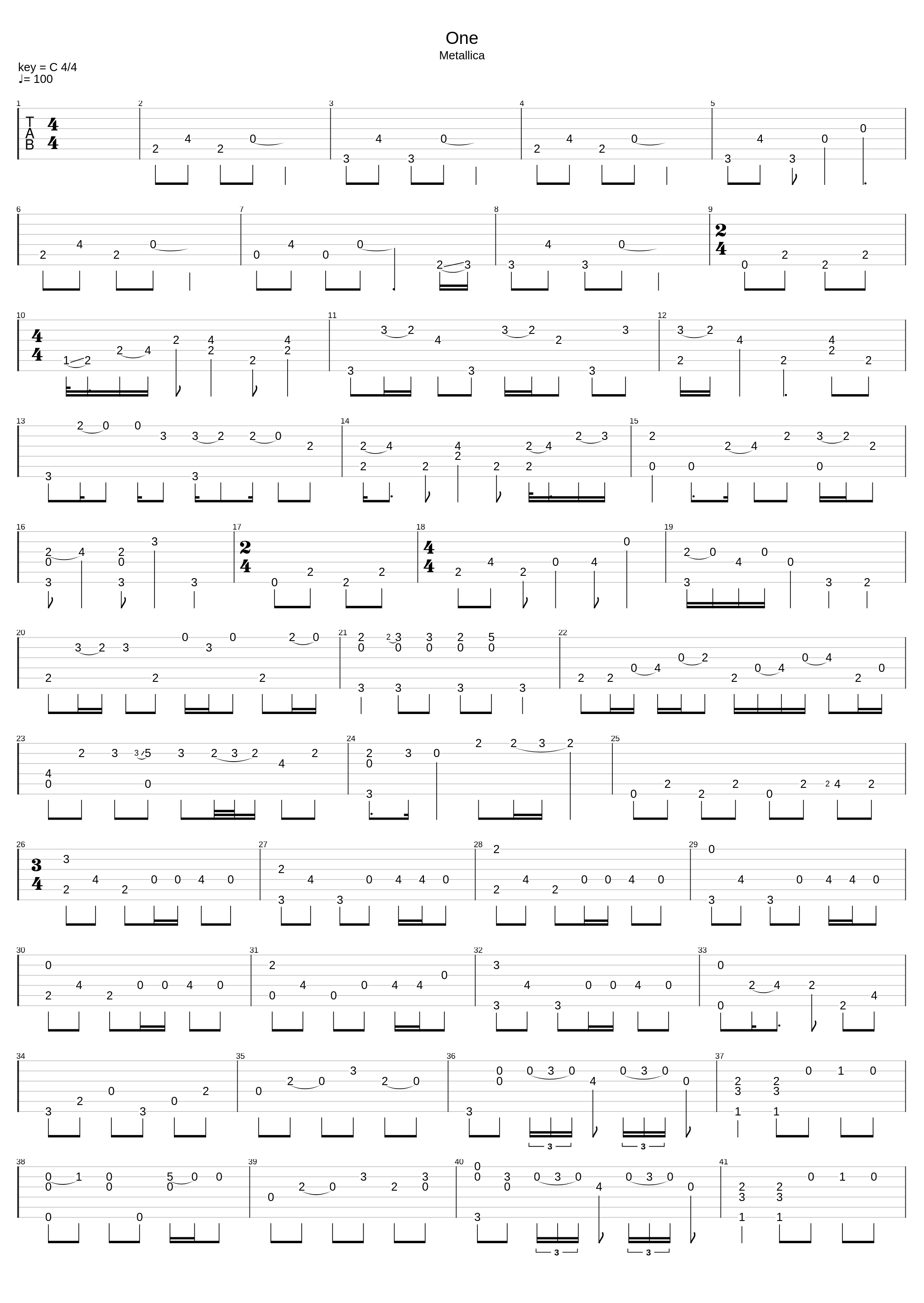 One fingerstyle_Metallica_1