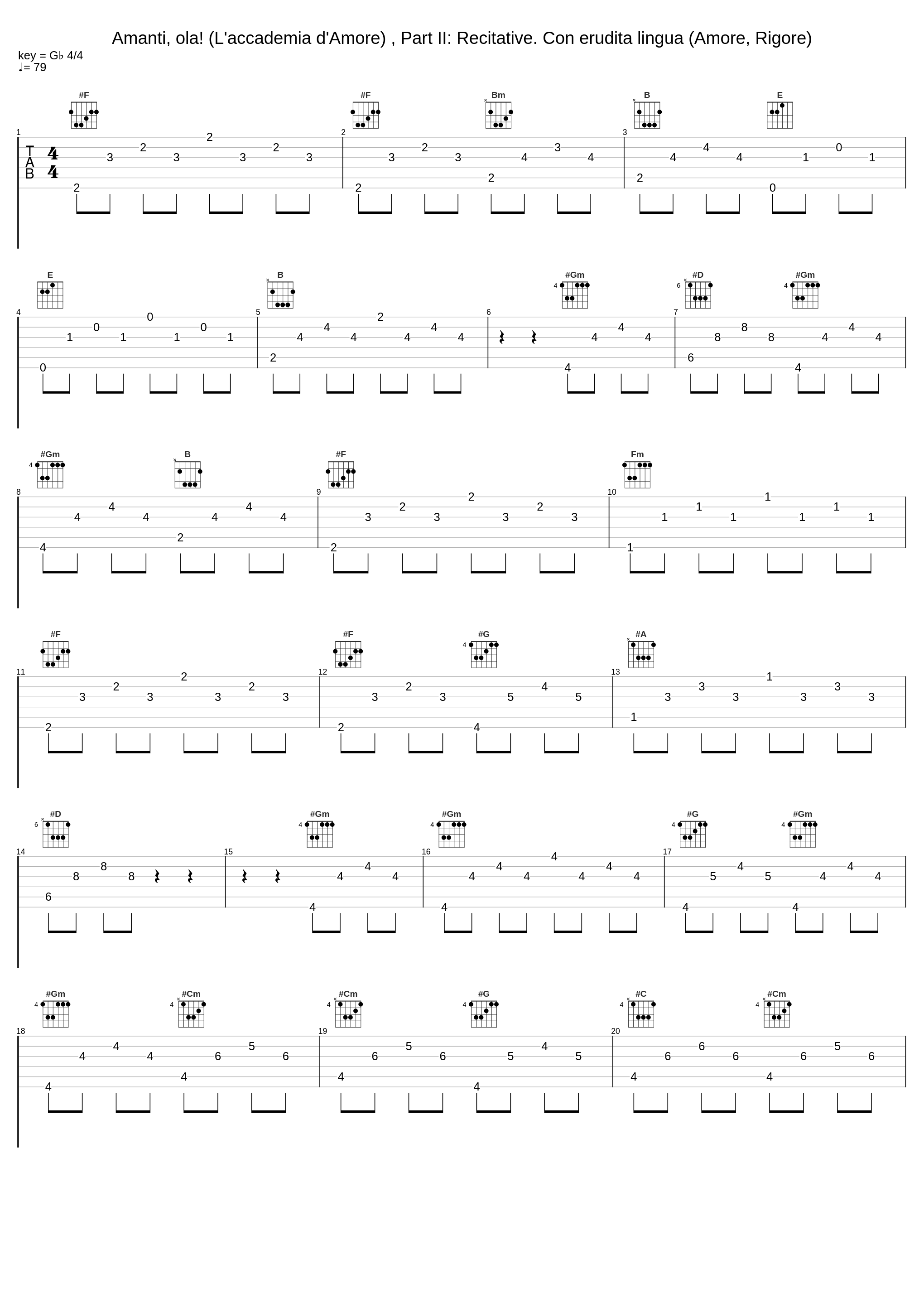 Amanti, ola! (L'accademia d'Amore) , Part II: Recitative. Con erudita lingua (Amore, Rigore)_Estevan Verlardi,Alessandro Stradella,Gianluca Belfiori Doro,Mario Cecchetti_1