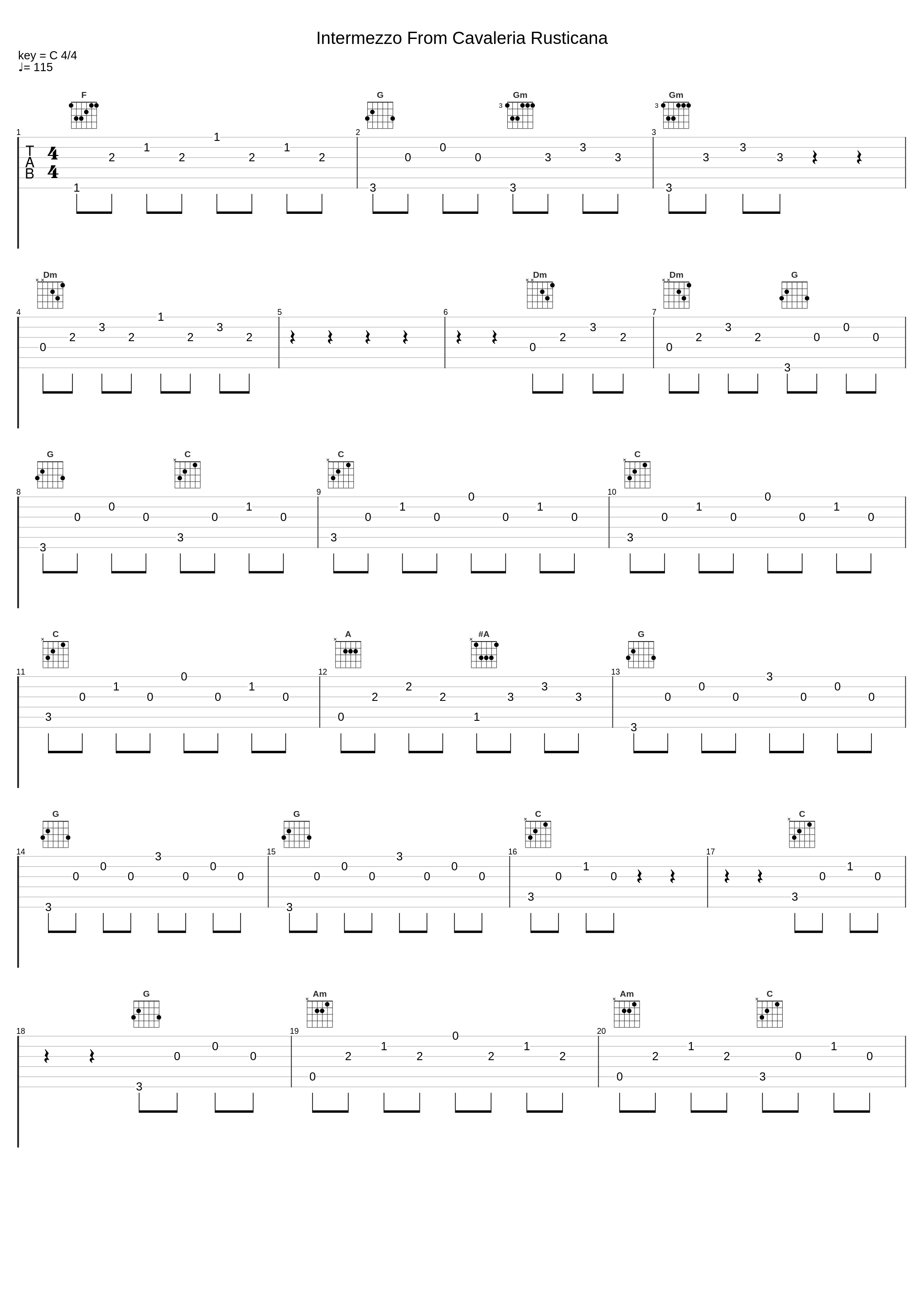 Intermezzo From Cavaleria Rusticana_Trevor Halliwell,Pietro Mascagni_1