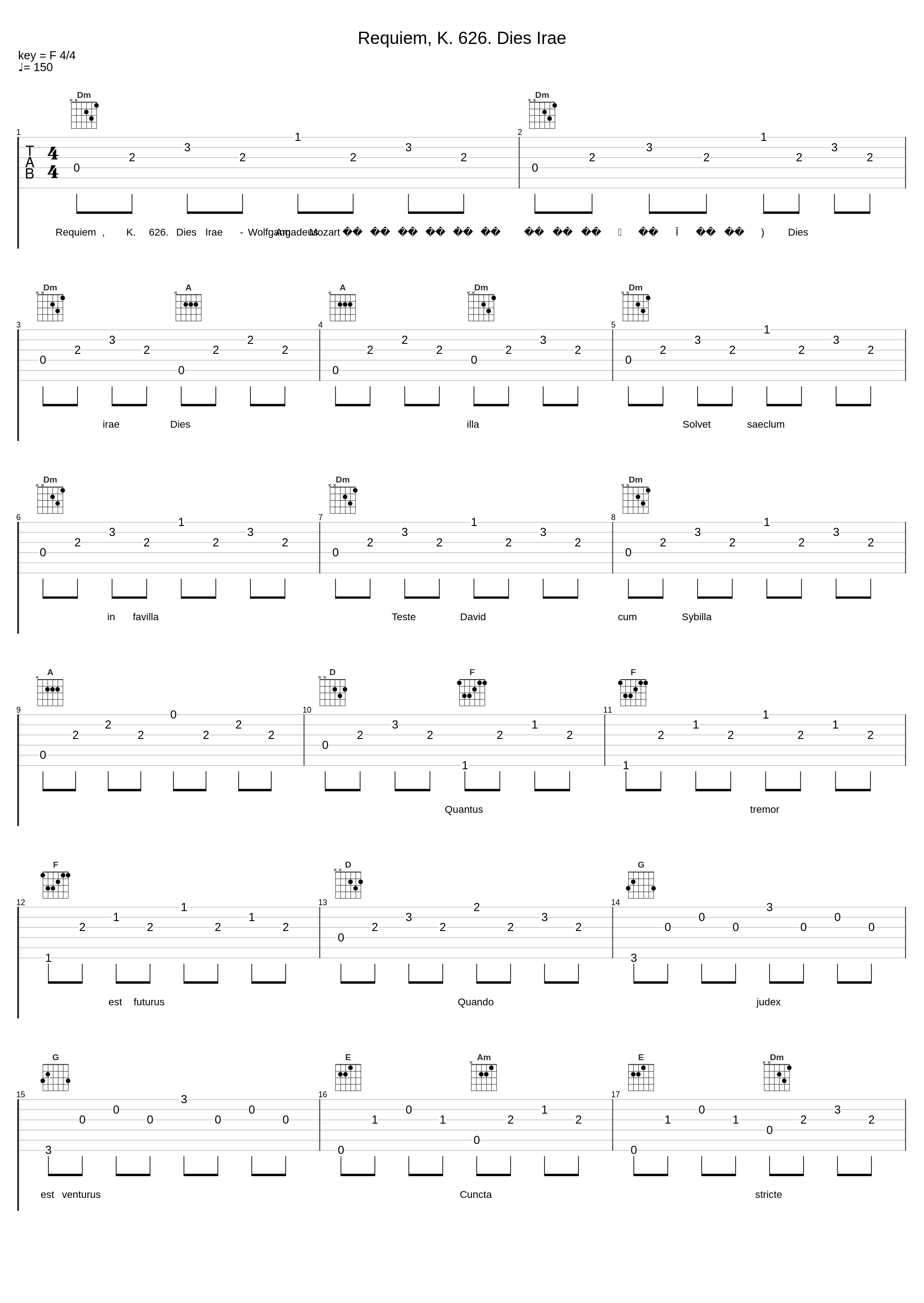 Requiem, K. 626. Dies Irae_Wolfgang Amadeus Mozart_1