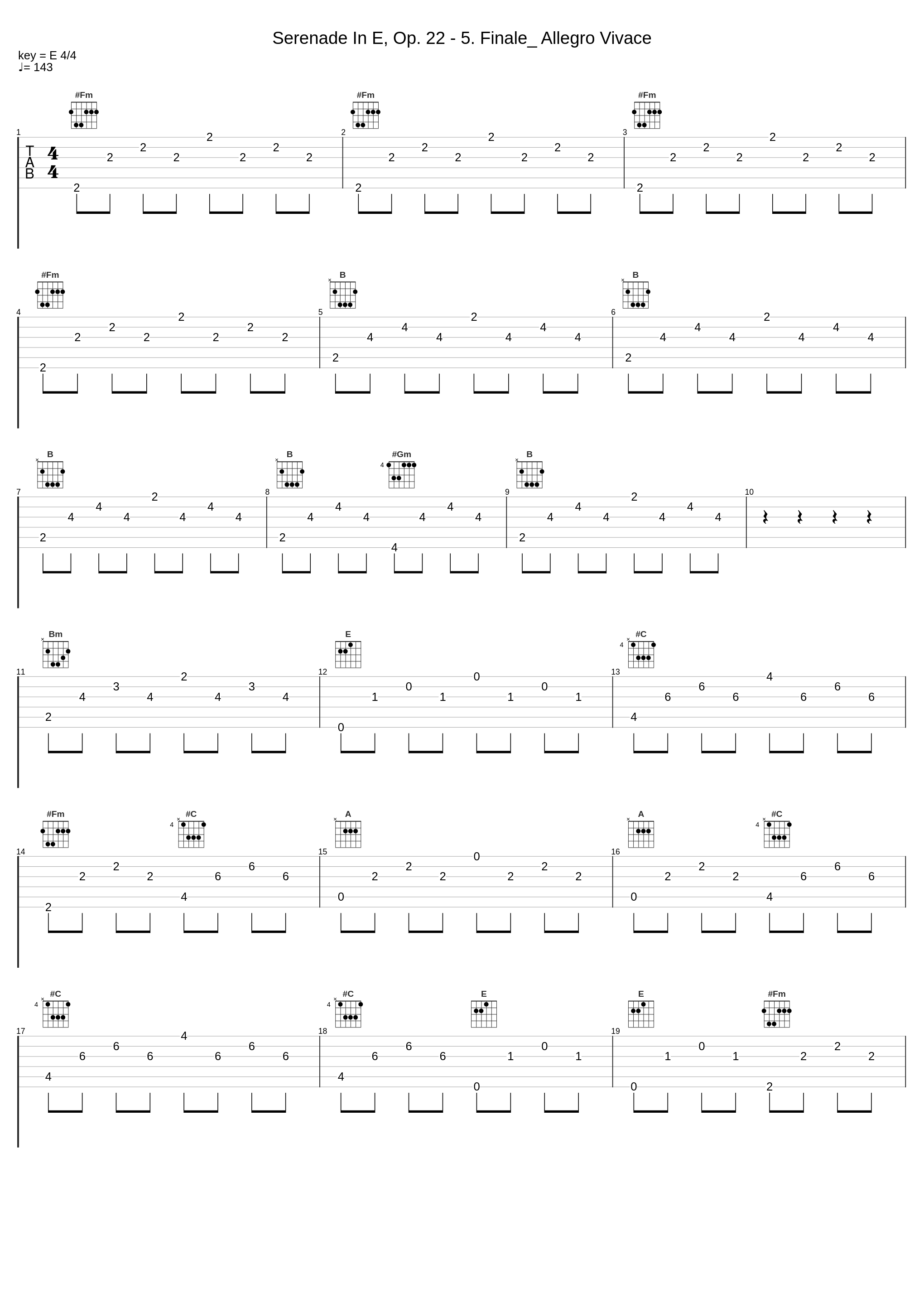 Serenade In E, Op. 22 - 5. Finale_ Allegro Vivace_Antonín Dvořák_1