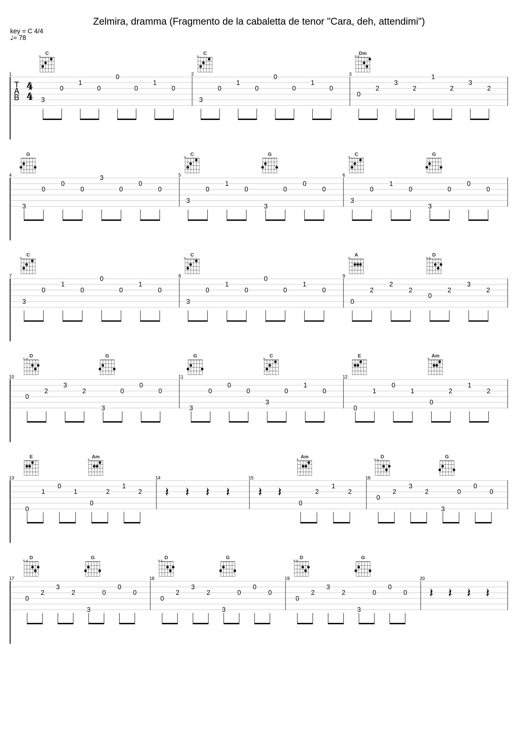 Zelmira, dramma (Fragmento de la cabaletta de tenor "Cara, deh, attendimi")_Carles Santos,Gioachino Rossini_1