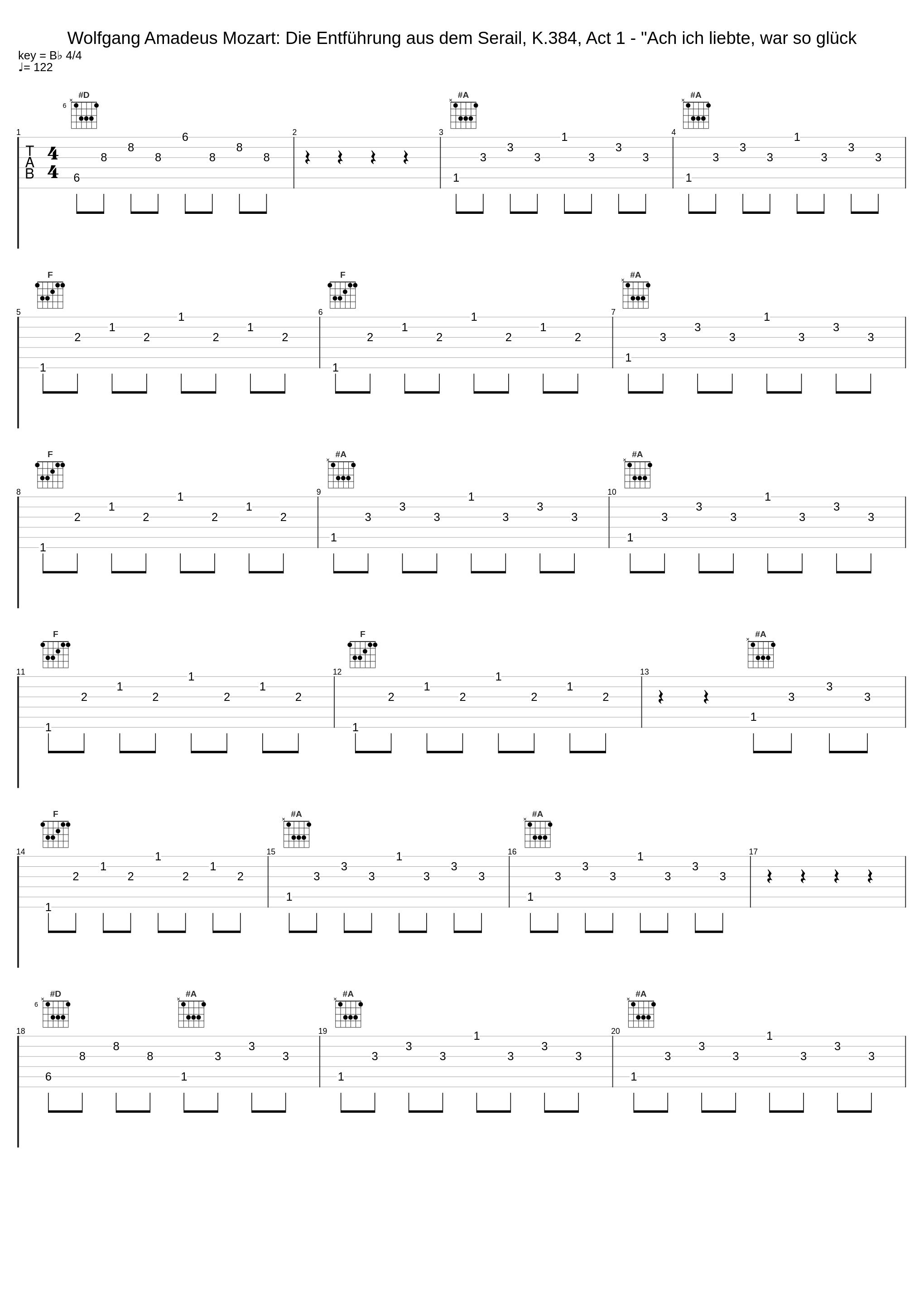 Wolfgang Amadeus Mozart: Die Entführung aus dem Serail, K.384, Act 1 - "Ach ich liebte, war so glück_Wolfgang Amadeus Mozart_1