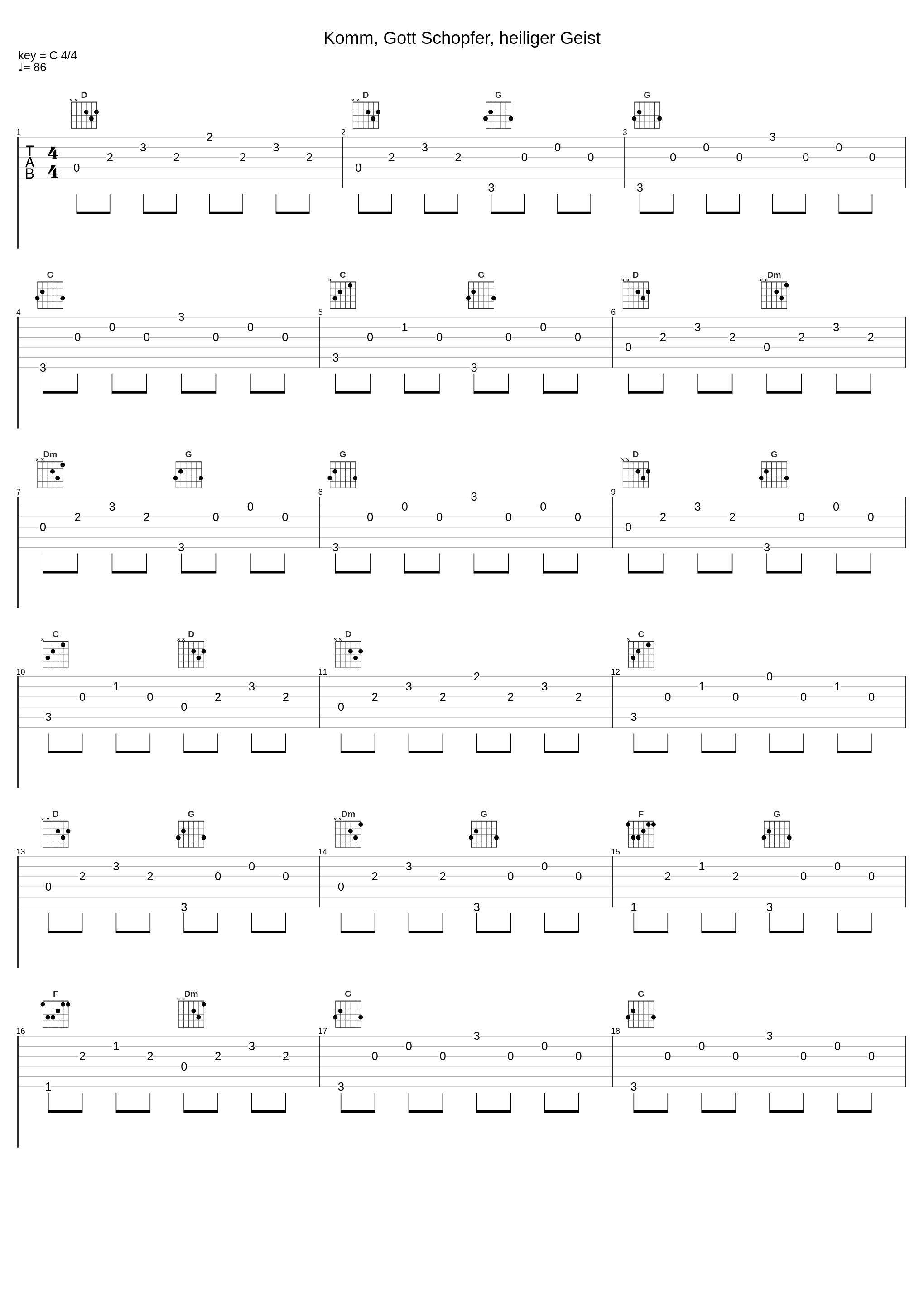 Komm, Gott Schopfer, heiliger Geist_Joseph Payne,Johann Pachelbel_1