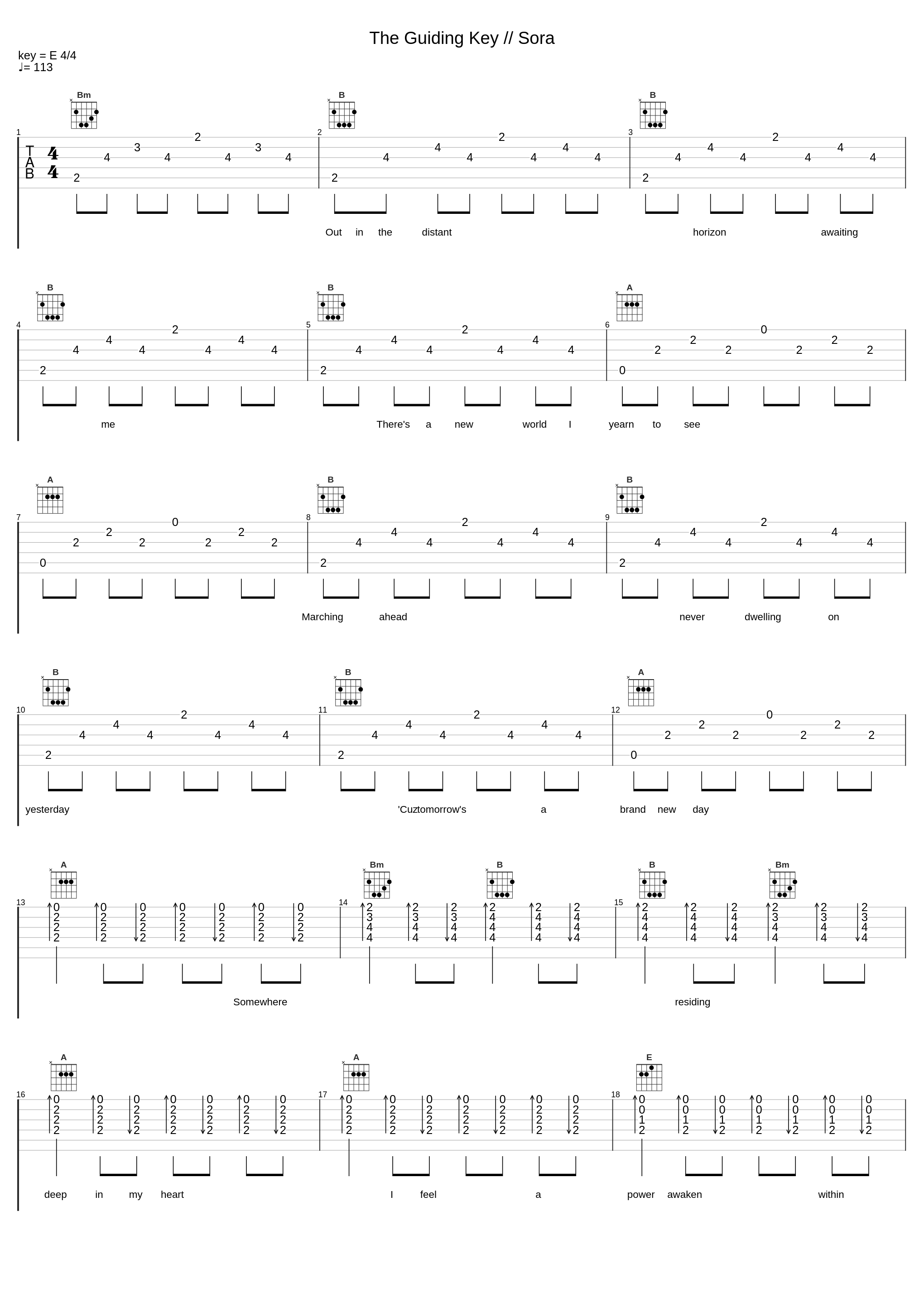 The Guiding Key // Sora_Lizz Robinett,Lowlander_1