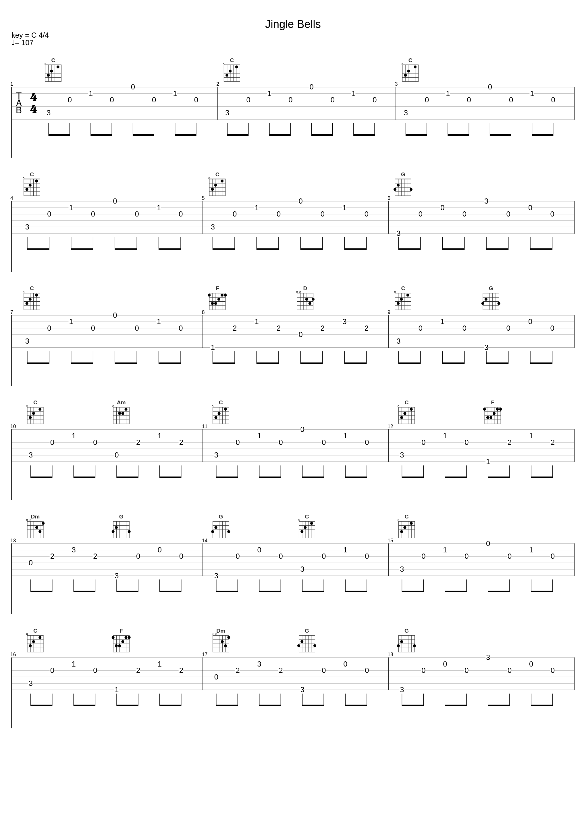 Jingle Bells_Michelle Malone,The Hot Toddies,Public Domain arranged by Michelle Malonee_1