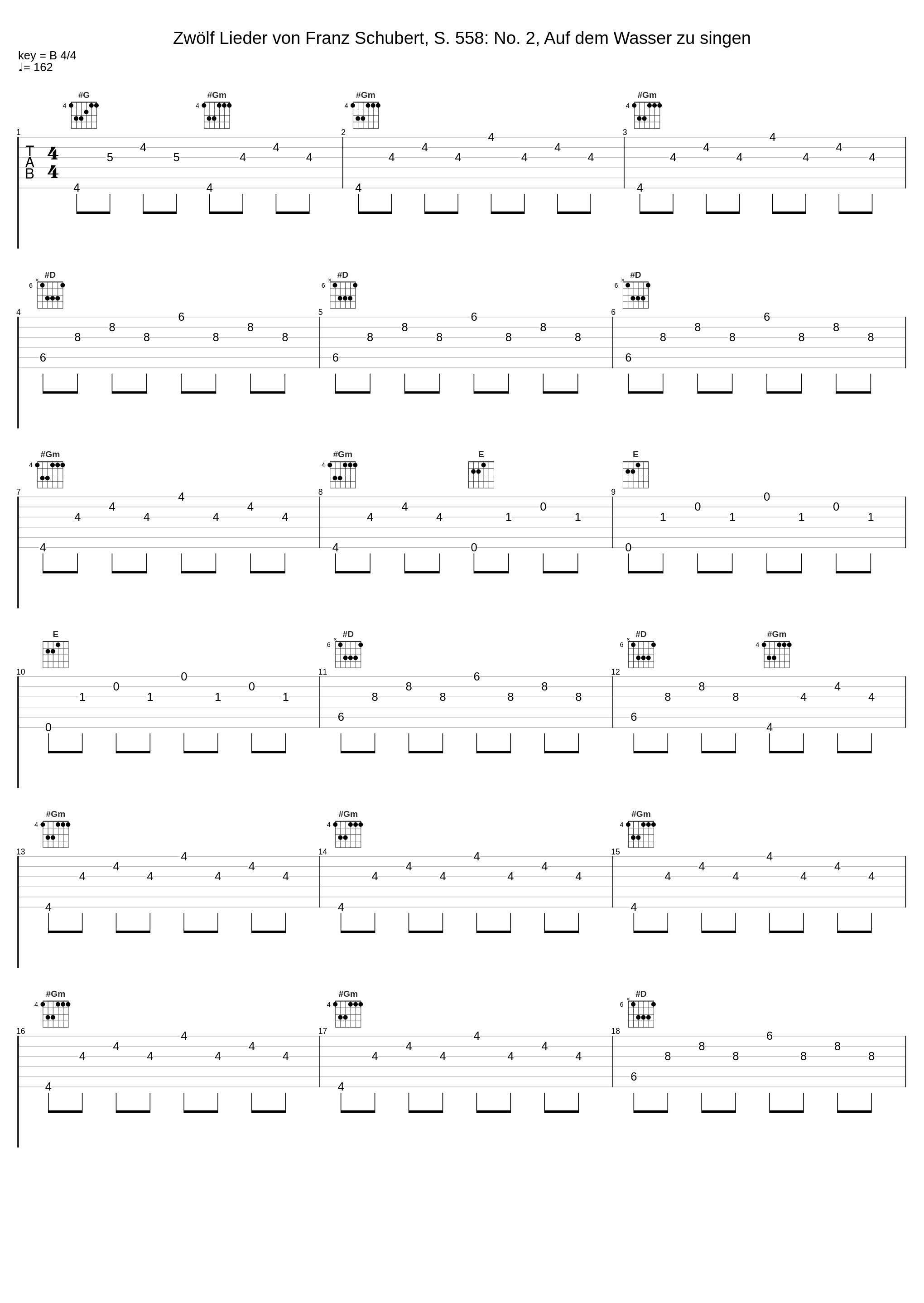 Zwölf Lieder von Franz Schubert, S. 558: No. 2, Auf dem Wasser zu singen_Giuseppe Merli_1