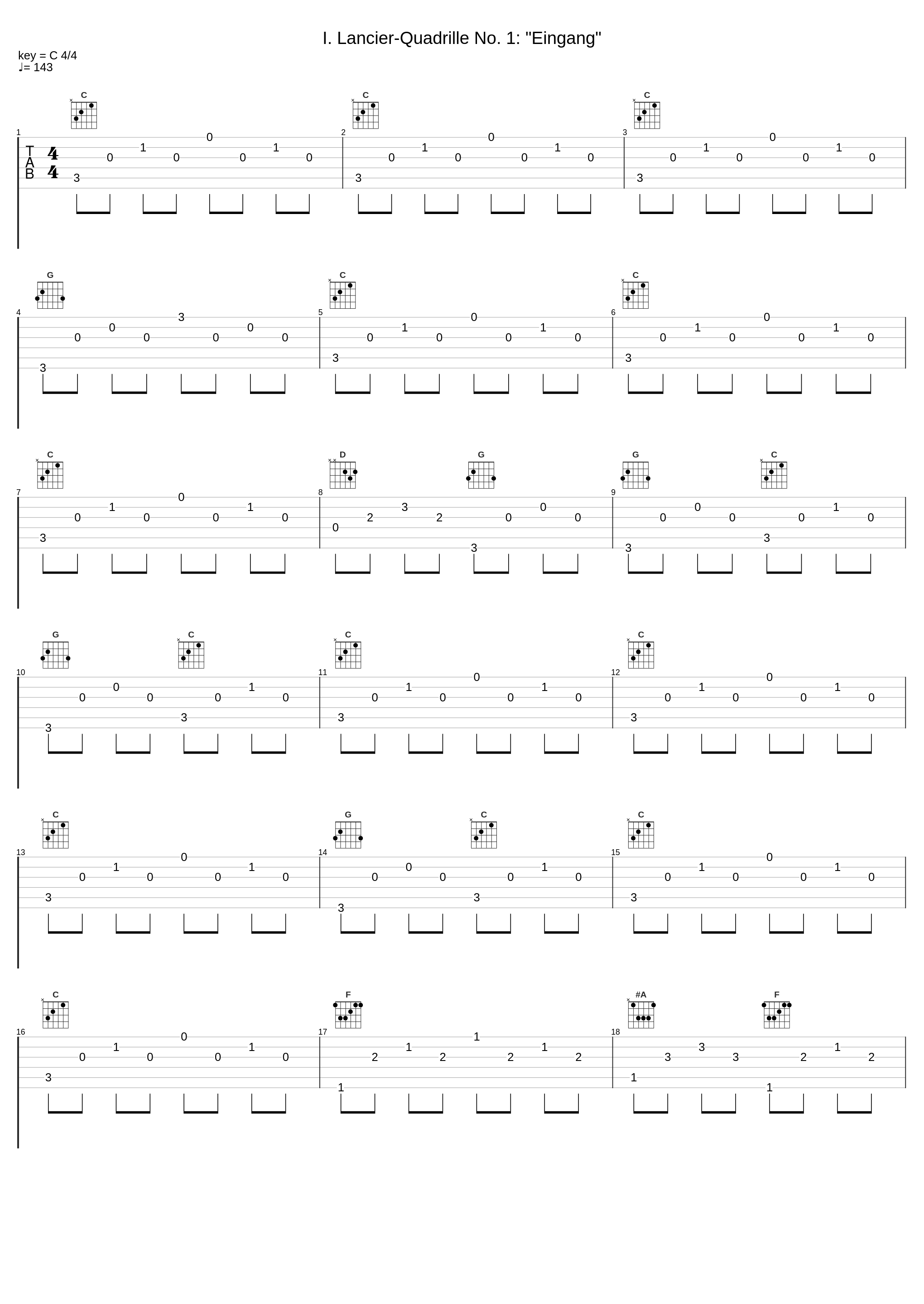 I. Lancier-Quadrille No. 1: "Eingang"_Francesco Pasqualotto_1