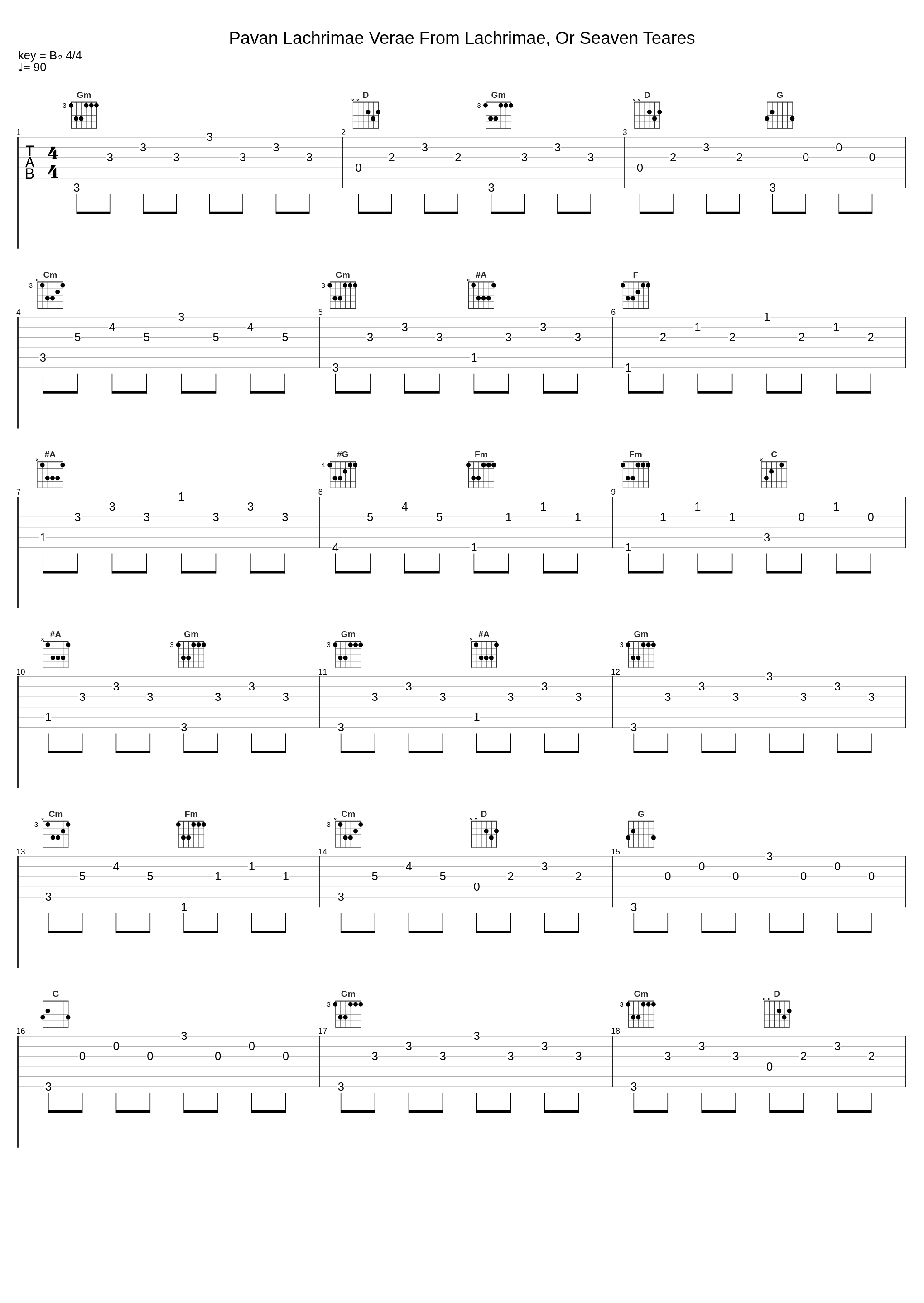 Pavan Lachrimae Verae From Lachrimae, Or Seaven Teares_John Dowland_1