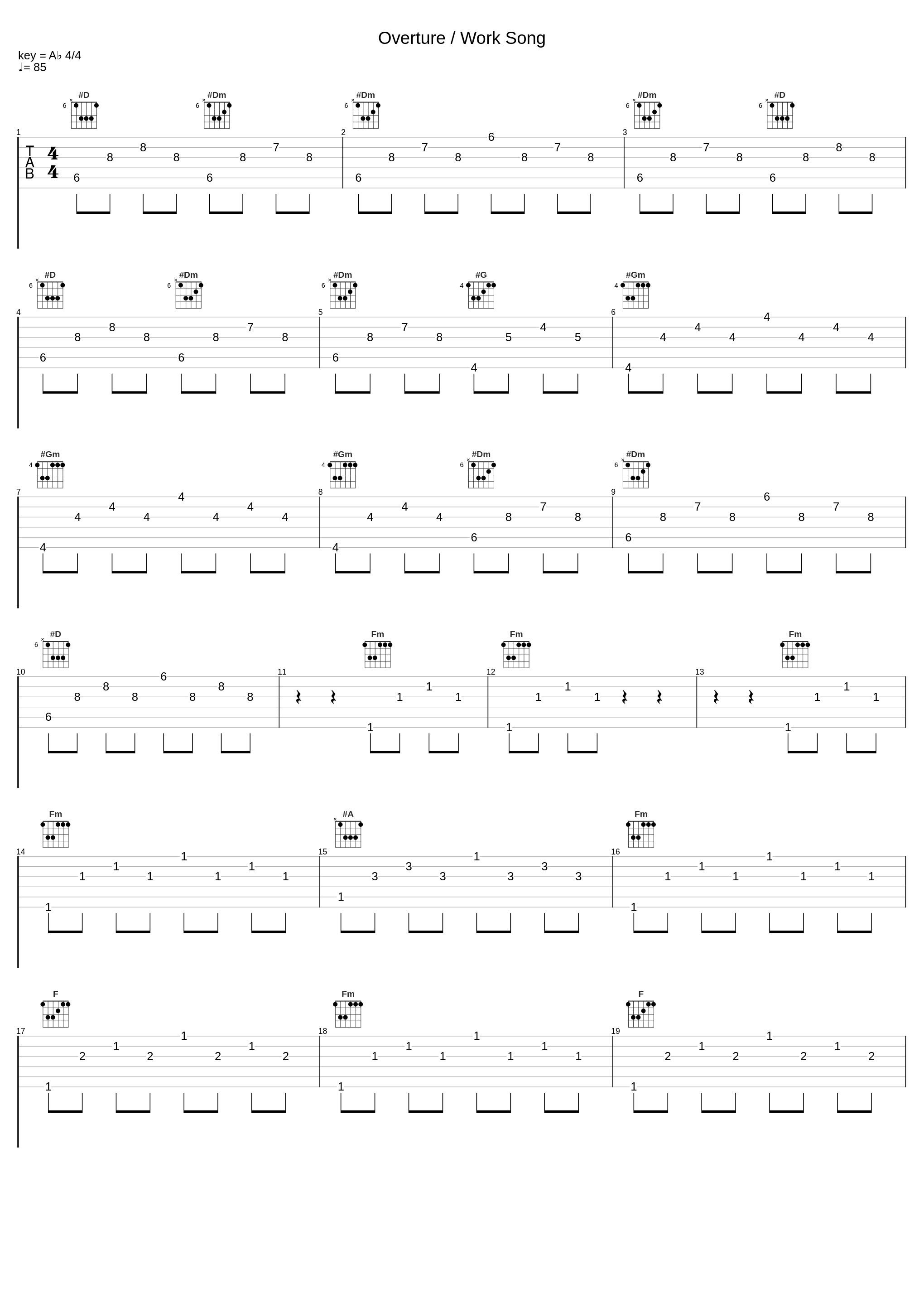 Overture / Work Song_Claude-Michel Schönberg_1