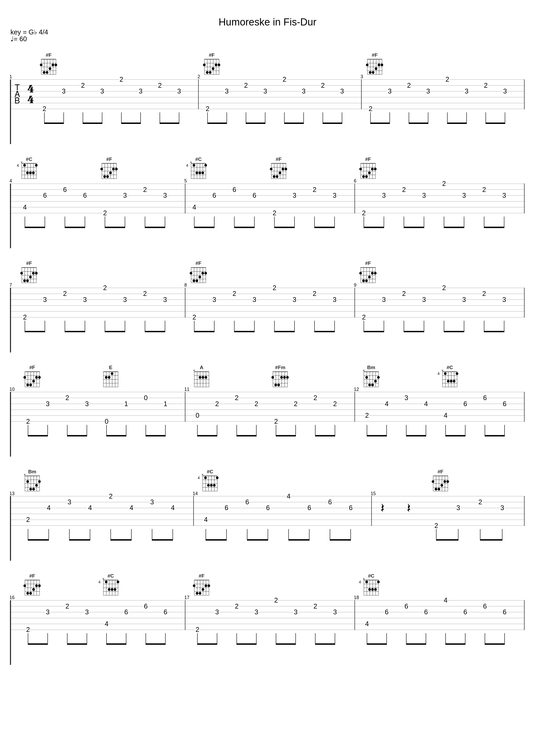 Humoreske in Fis-Dur_Antonín Dvořák_1