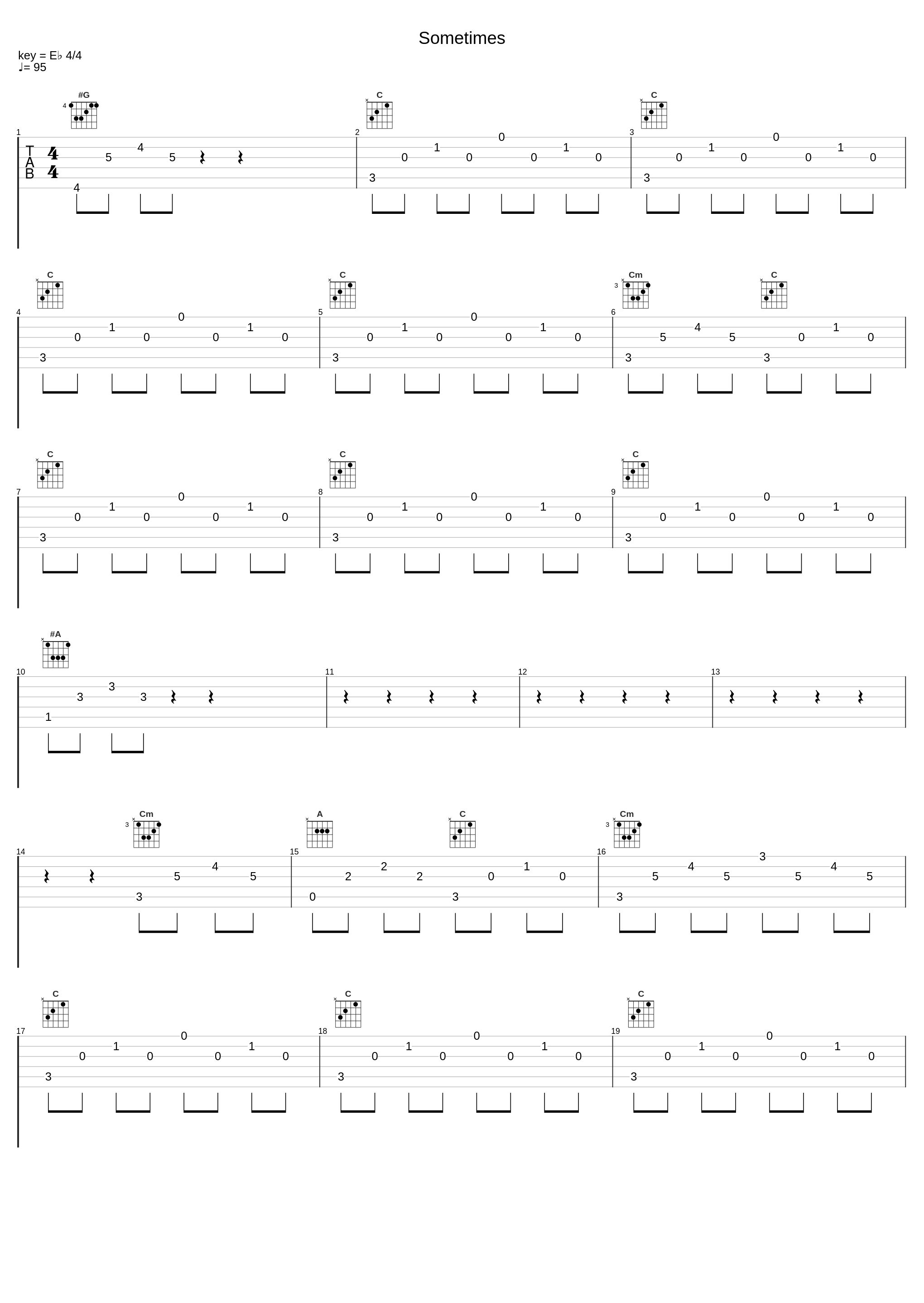 Sometimes_Tabata Music_1