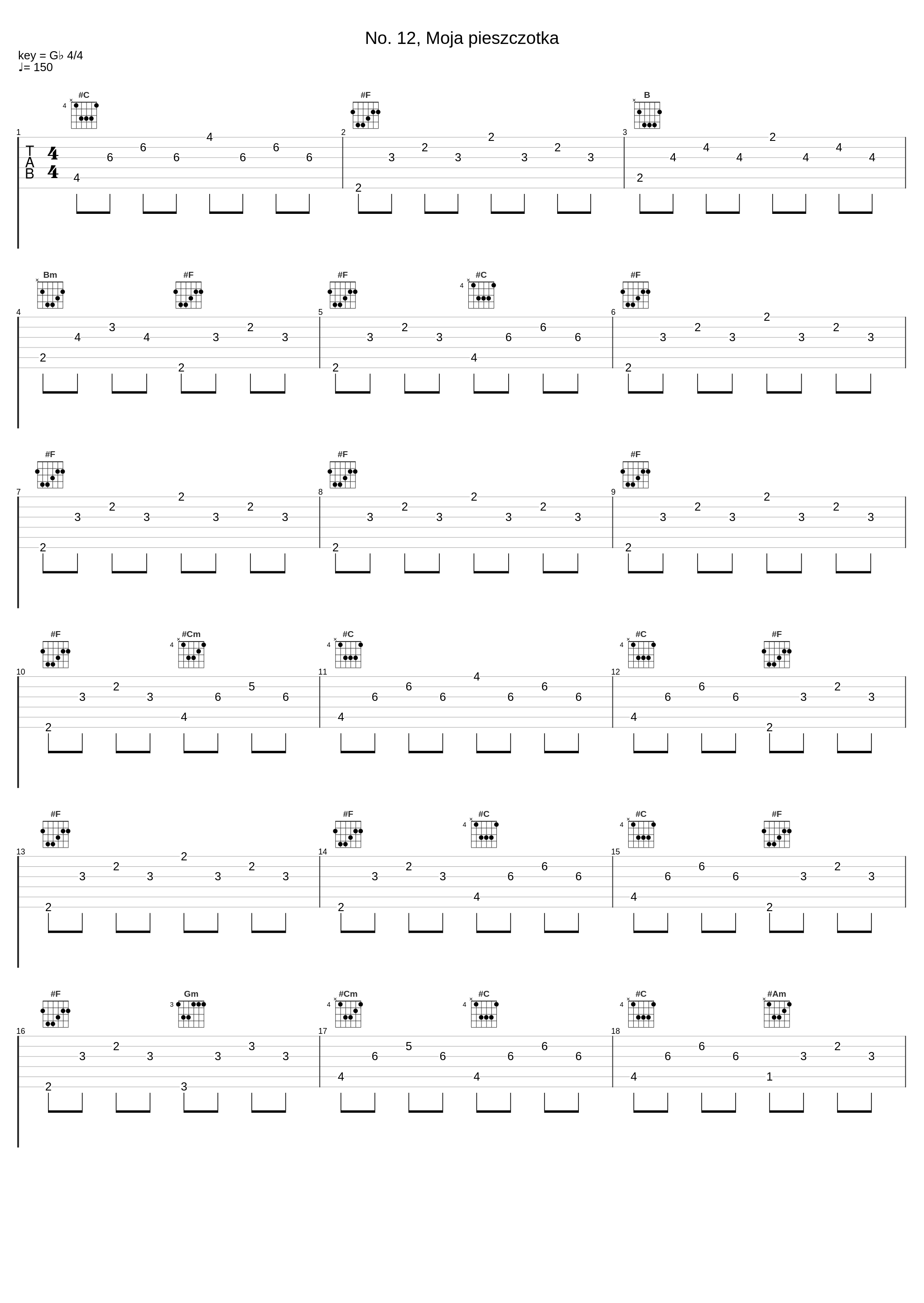 No. 12, Moja pieszczotka_Frédéric Chopin_1