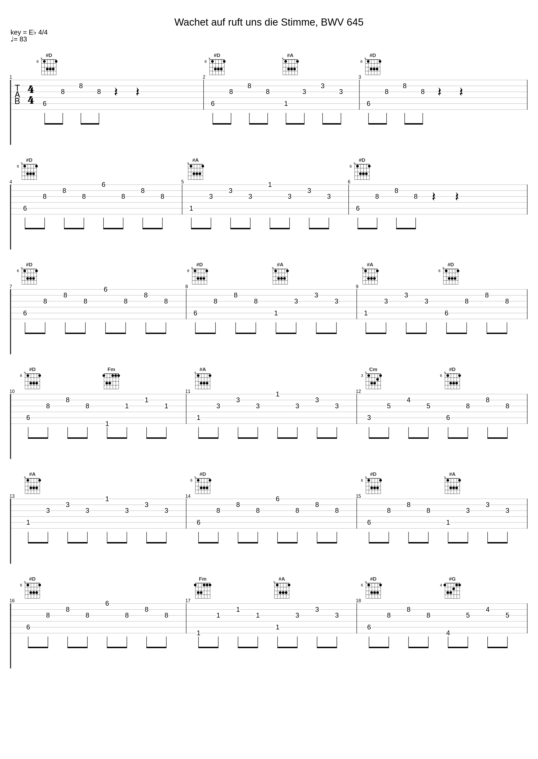 Wachet auf ruft uns die Stimme, BWV 645_Luigi Morleo_1