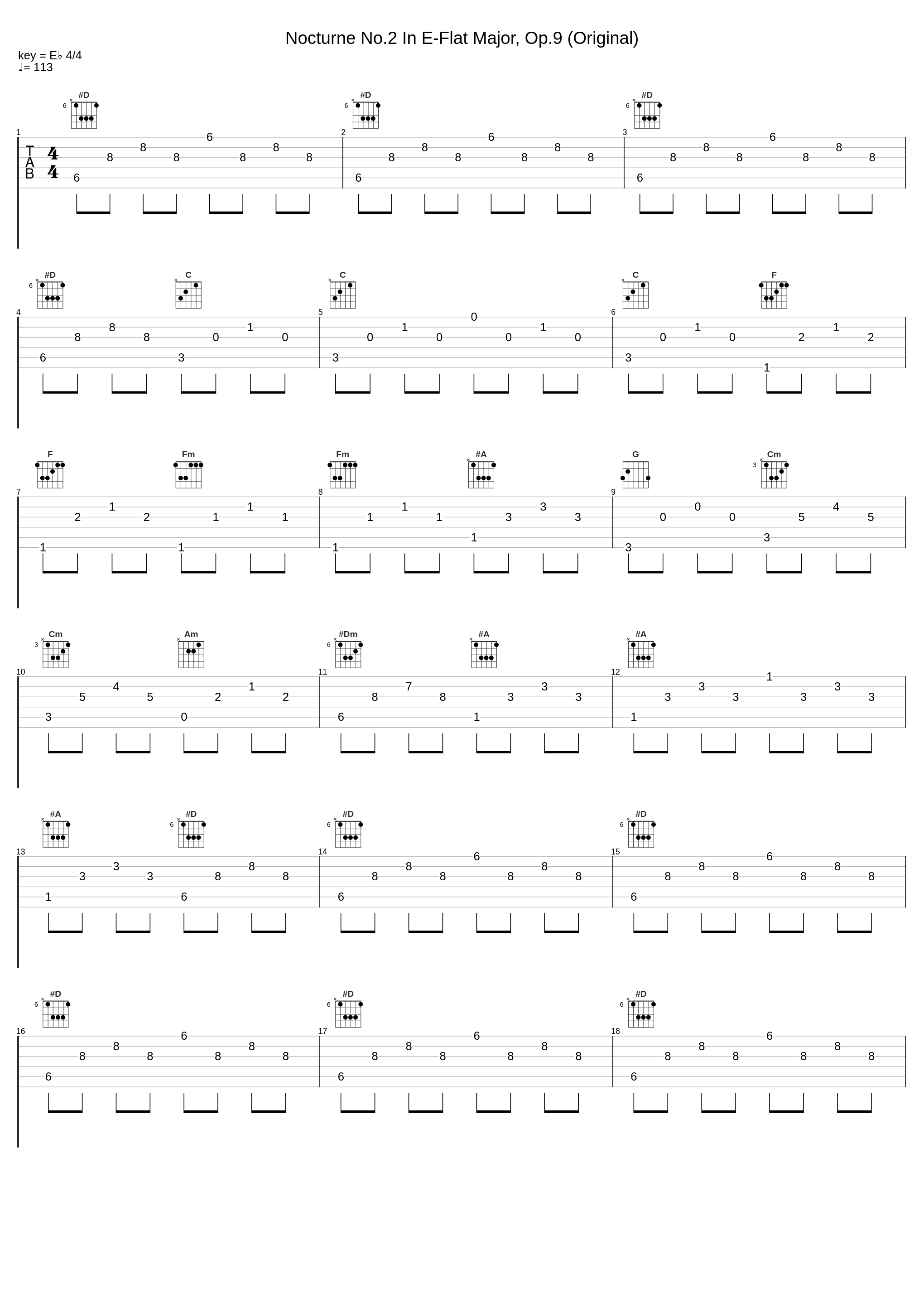 Nocturne No.2 In E-Flat Major, Op.9 (Original)_Frédéric Chopin_1