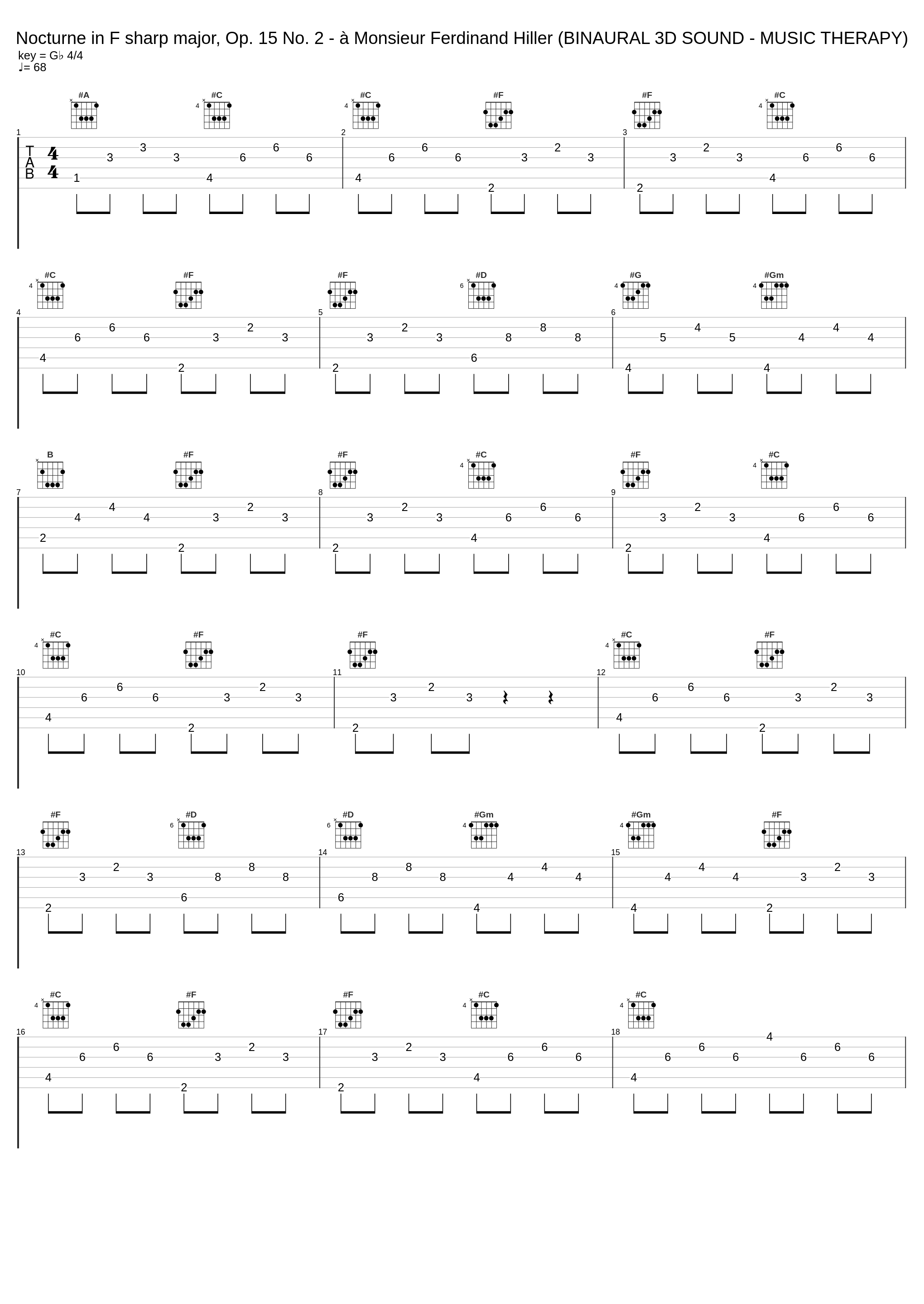 Nocturne in F sharp major, Op. 15 No. 2 - à Monsieur Ferdinand Hiller (BINAURAL 3D SOUND - MUSIC THERAPY)_Frédéric Chopin_1